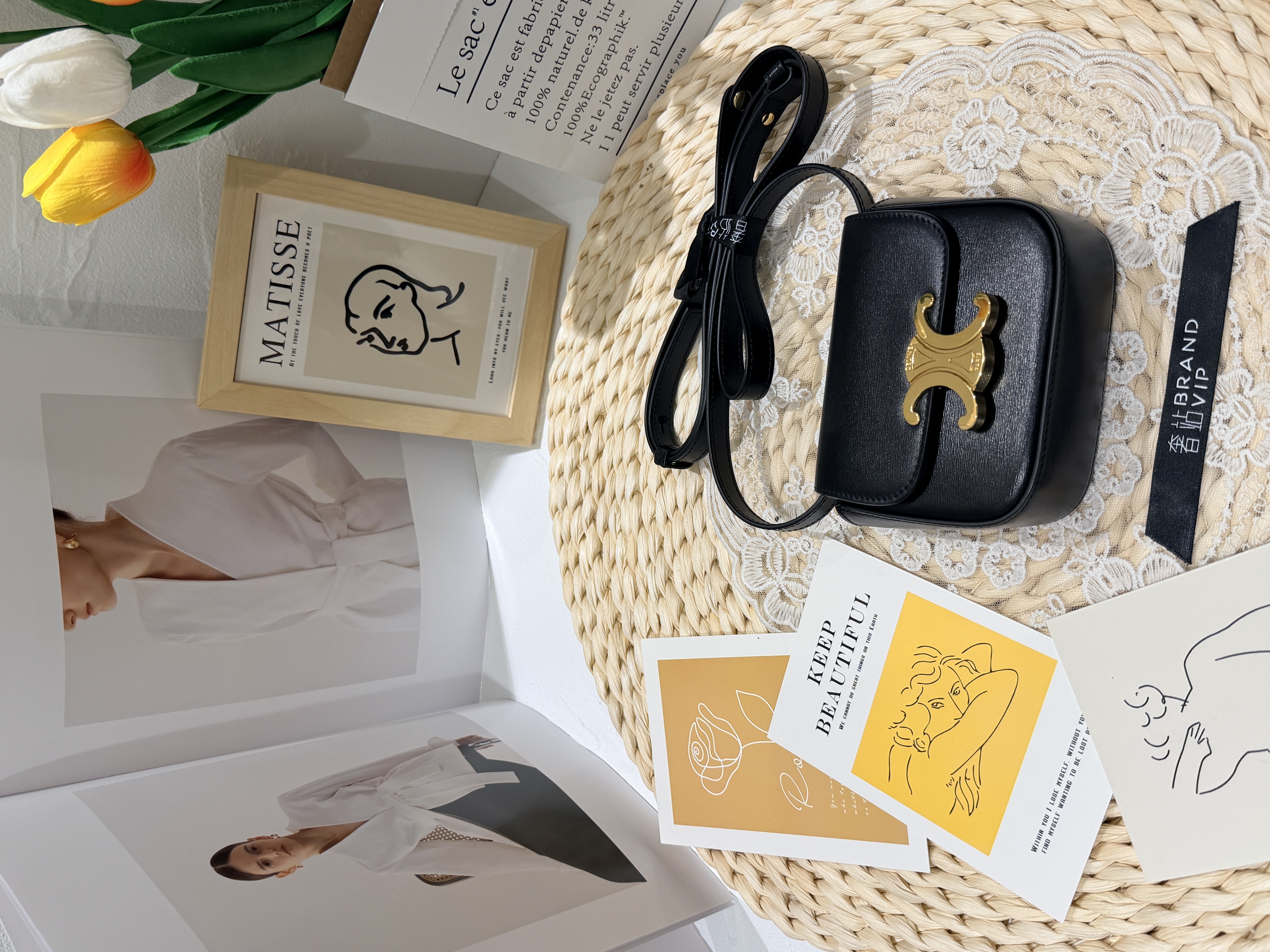 Celine Triomphe mini 牛皮手袋