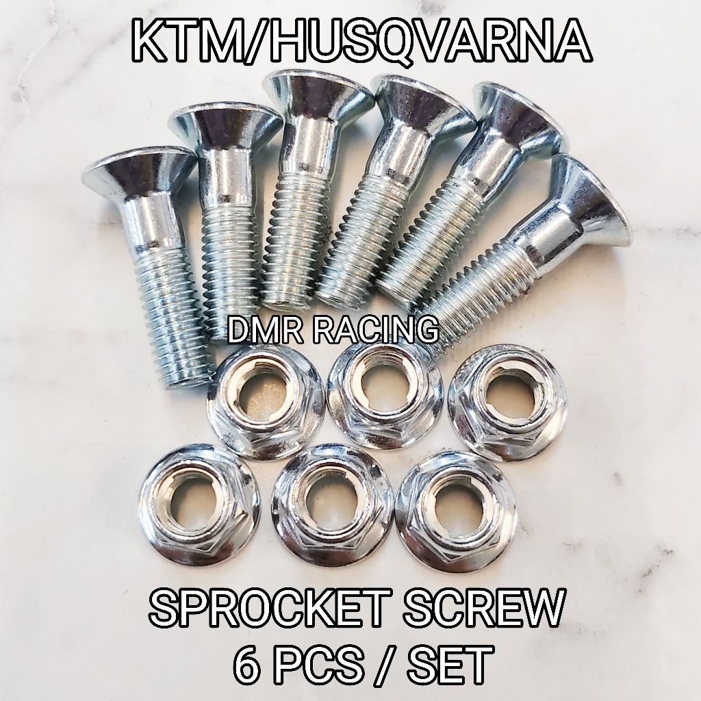 KTM/HUSQVARNA 6PCS SPROCKET SCREW SET (OFFROAD/DIRT BIKE)