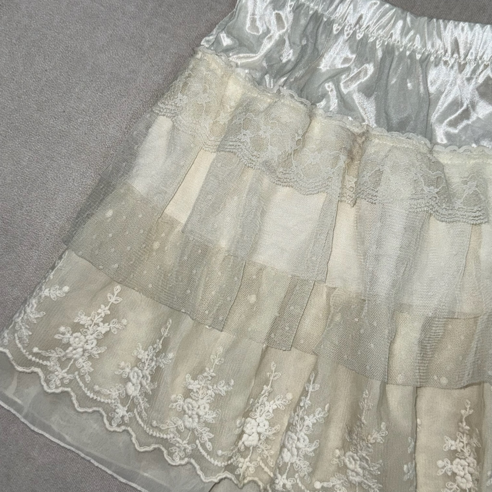 Ethereal Lace Tiered Skirt