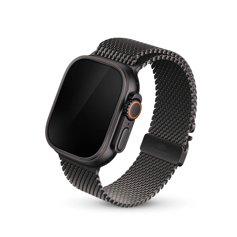 HODA 玻璃保護貼 Apple Watch Ultra 49mm (附鈦合金保護框) | HODA®