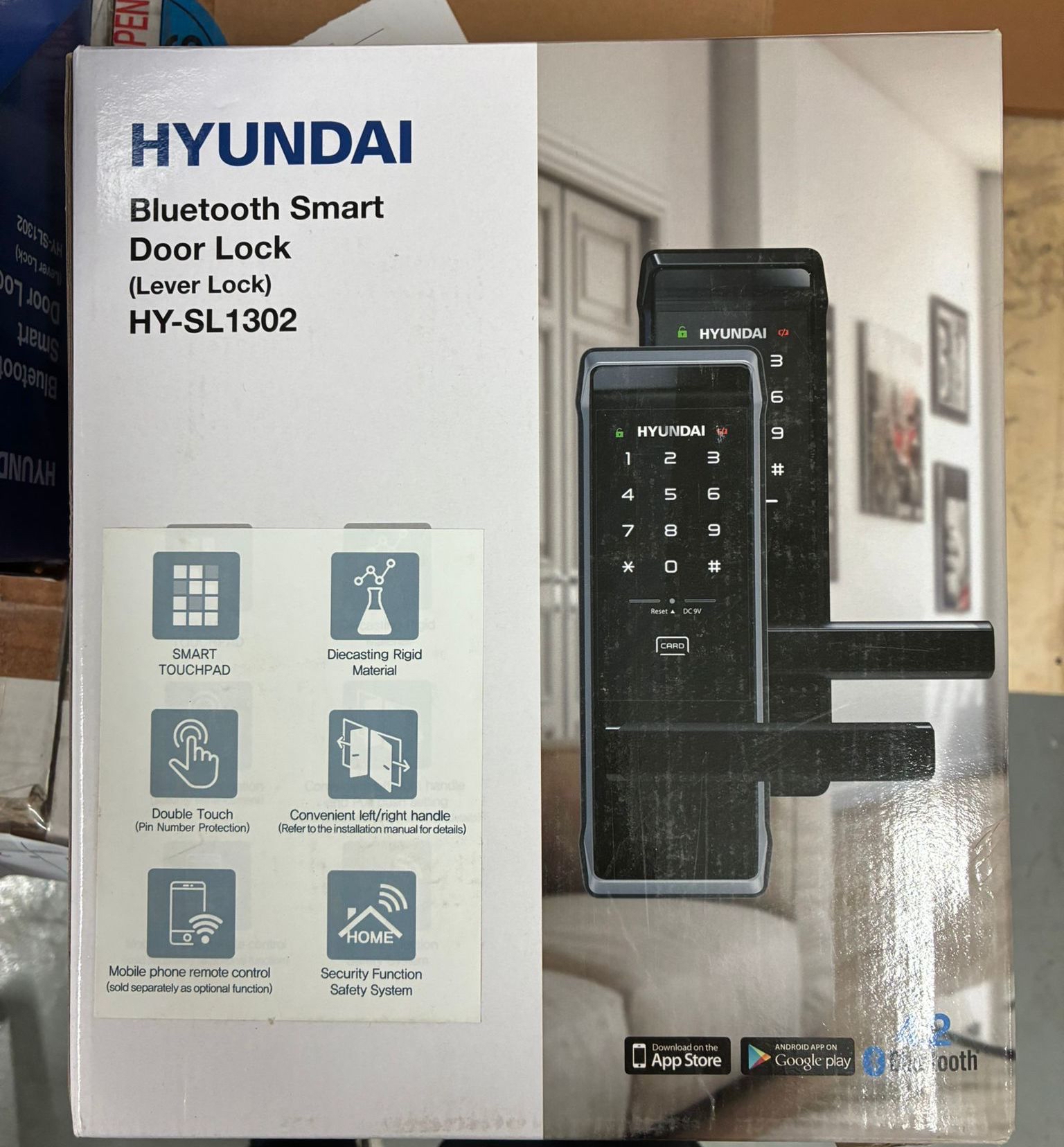 HYUNDAI 韓國現代電子門鎖 HY-SL1302 SMART LOCK 藍芽智能門鎖  *韓國製*