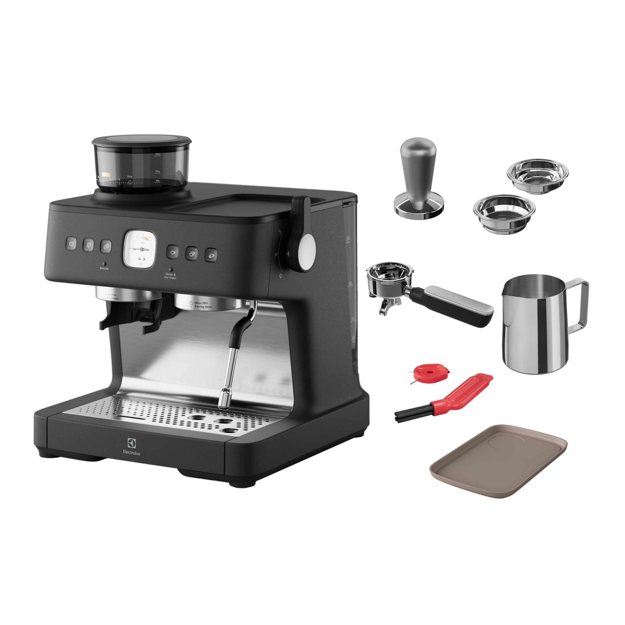 Electrolux Explore 7 Espresso Machine with Precise Heating (E7EC1-600P)