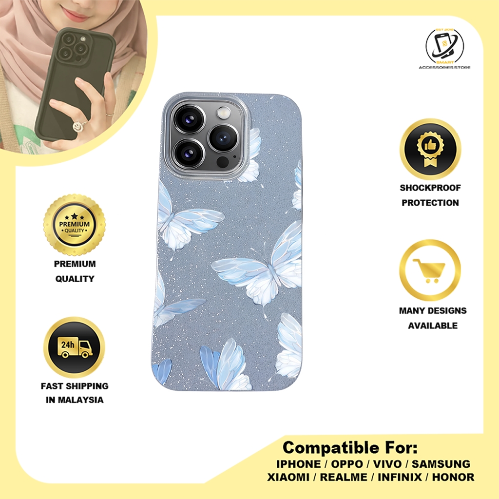 BLING CASE PHONE FOR IPHONE - DESIGN BUTTERFLY B