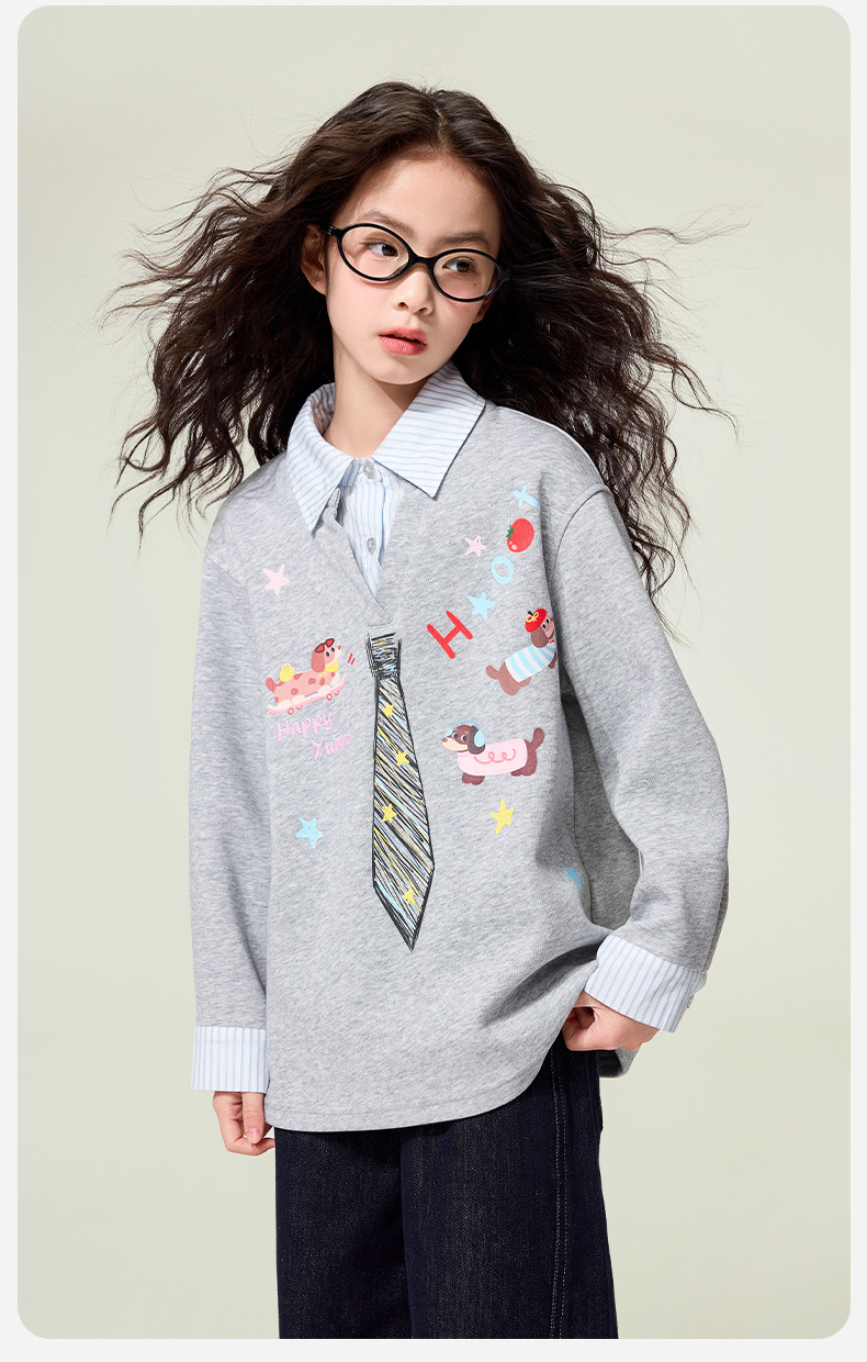 $138件。(中大童款至170碼。🎀📚 學院風假兩件長袖上衣 📚🎀