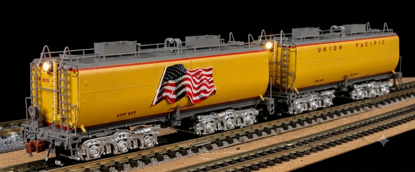 Scaletrains N （1：160） Union Pacific Late Steam Excursion Water Tender Set (配置模擬及數碼燈光效果）