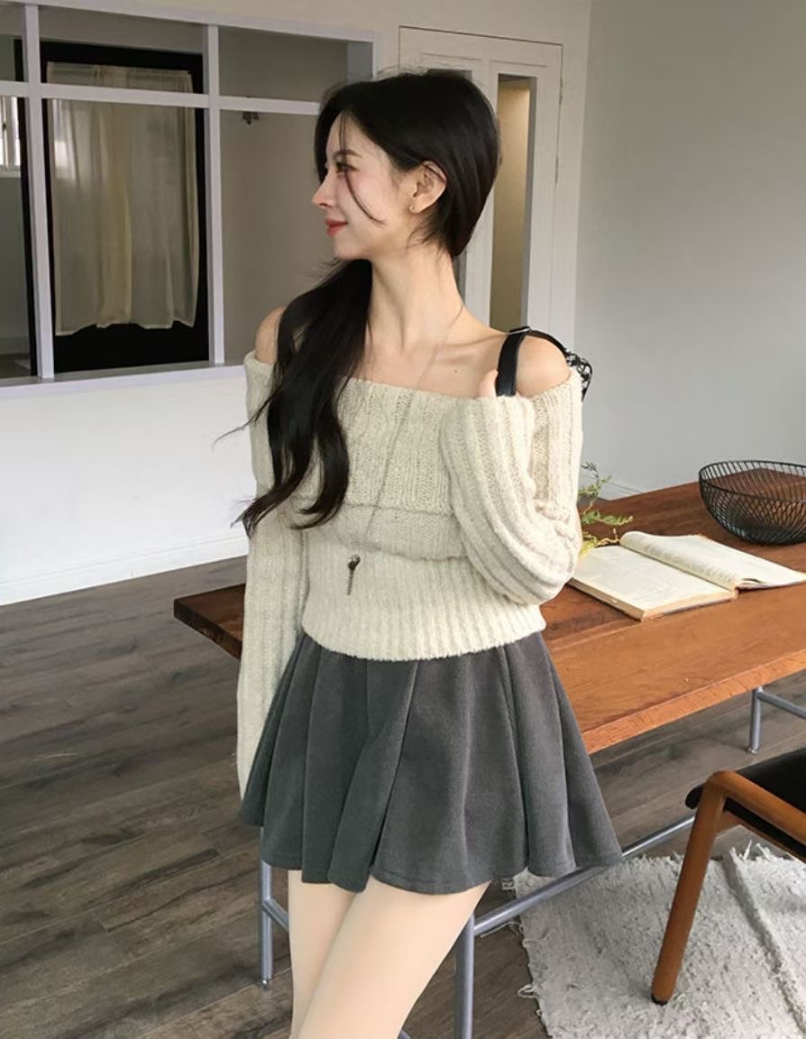 【 ♪ 高質量🎱充滿質感紋理～🖤超美波浪裙擺裙褲୨⚑゛】High-quality Ruffle Skirt Pants(兩色入)