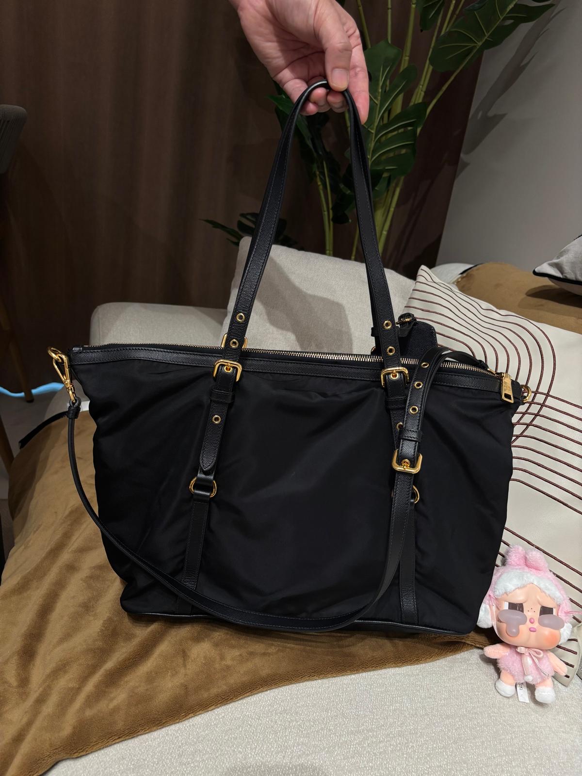 Prada Nylon 2way Tote Bag 100%Authentic, 98%New ✅Dust bag