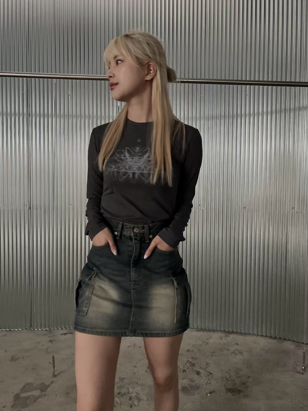 韓國秋冬一團毛打底衫