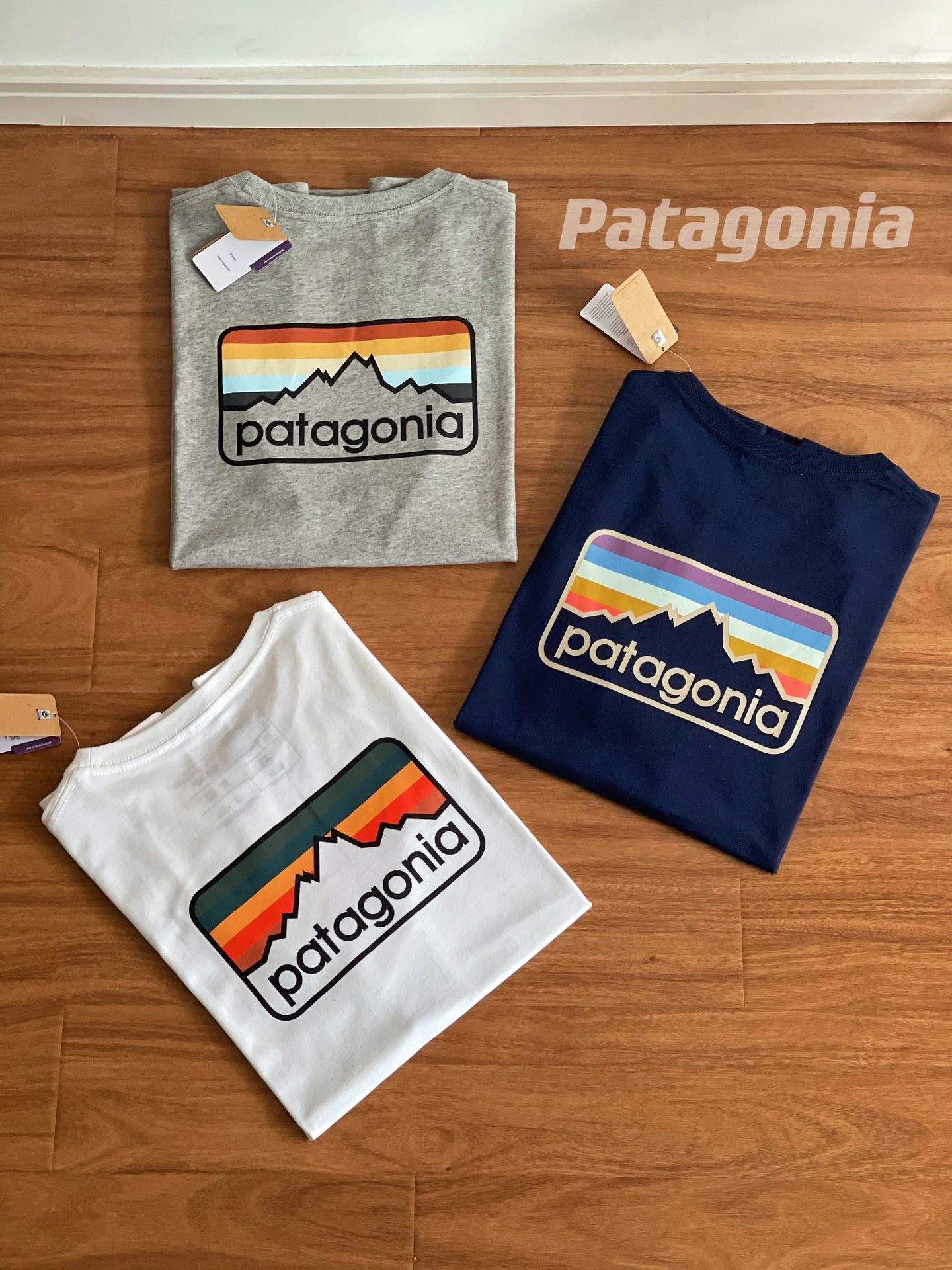 預訂 Pata gonia 山脈男女情侶環保短袖Tee