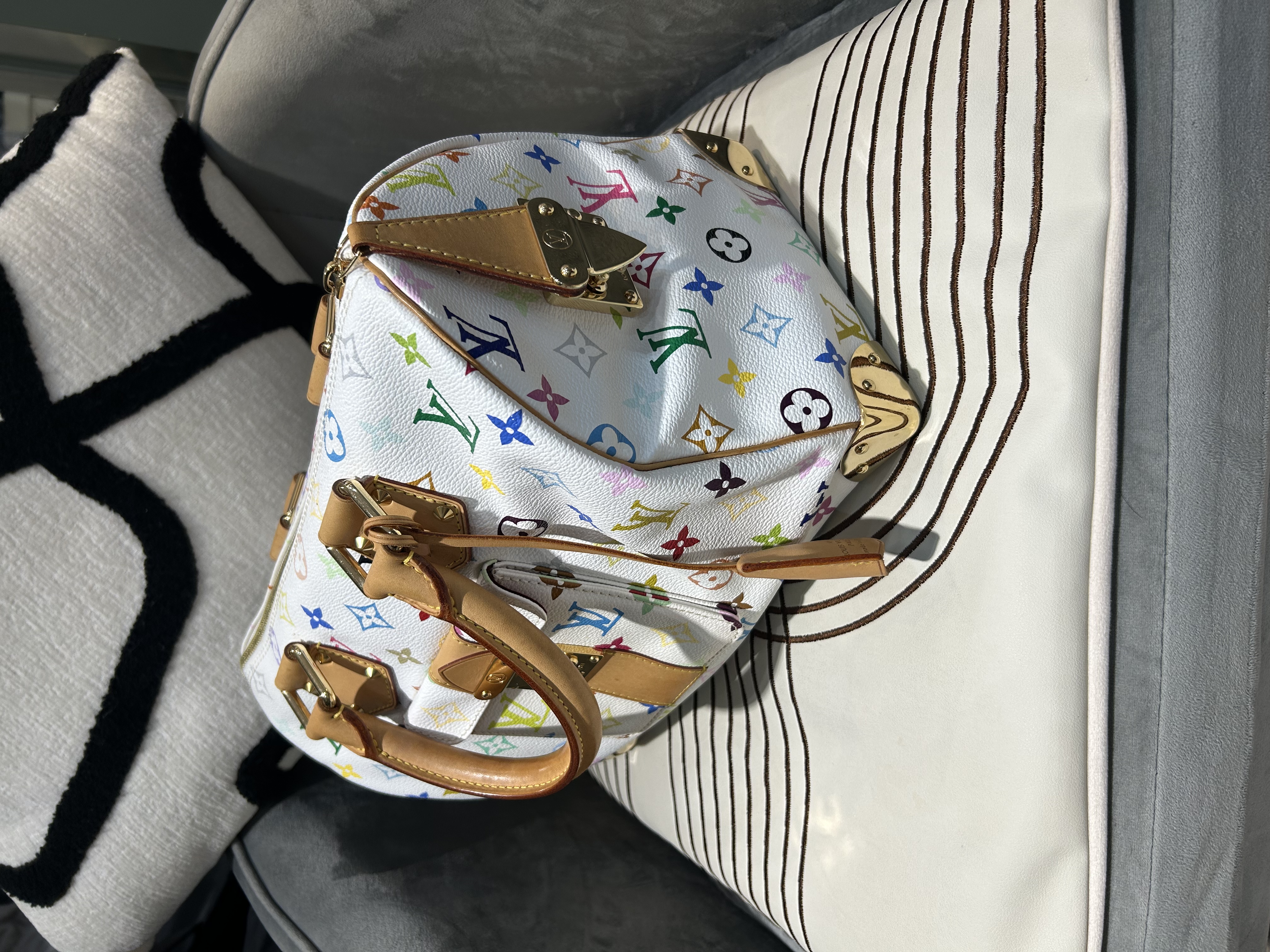 LV Speedy 30 村上隆白彩花