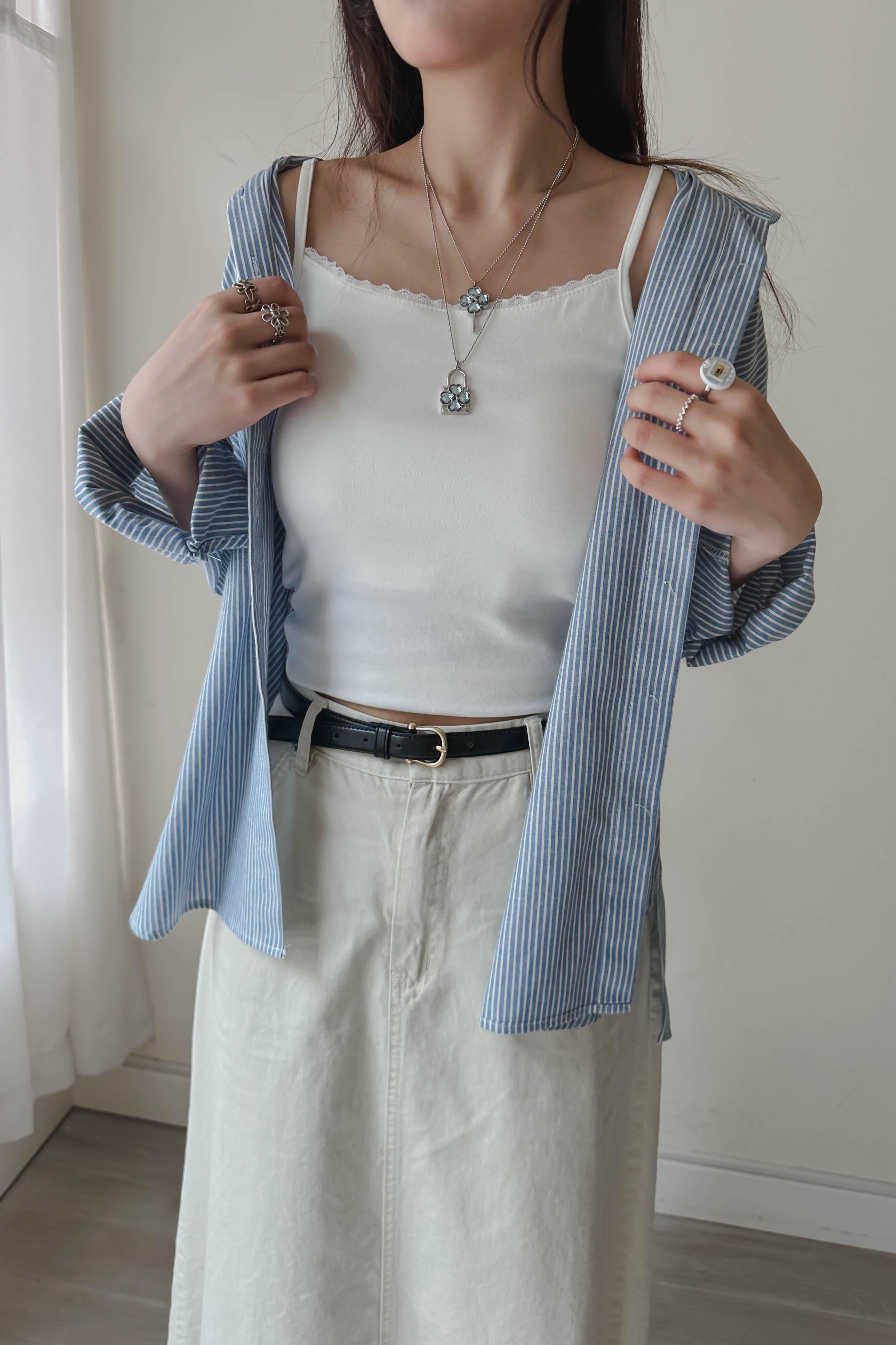 小荷葉邊幼帶Bra Top (兩色入)