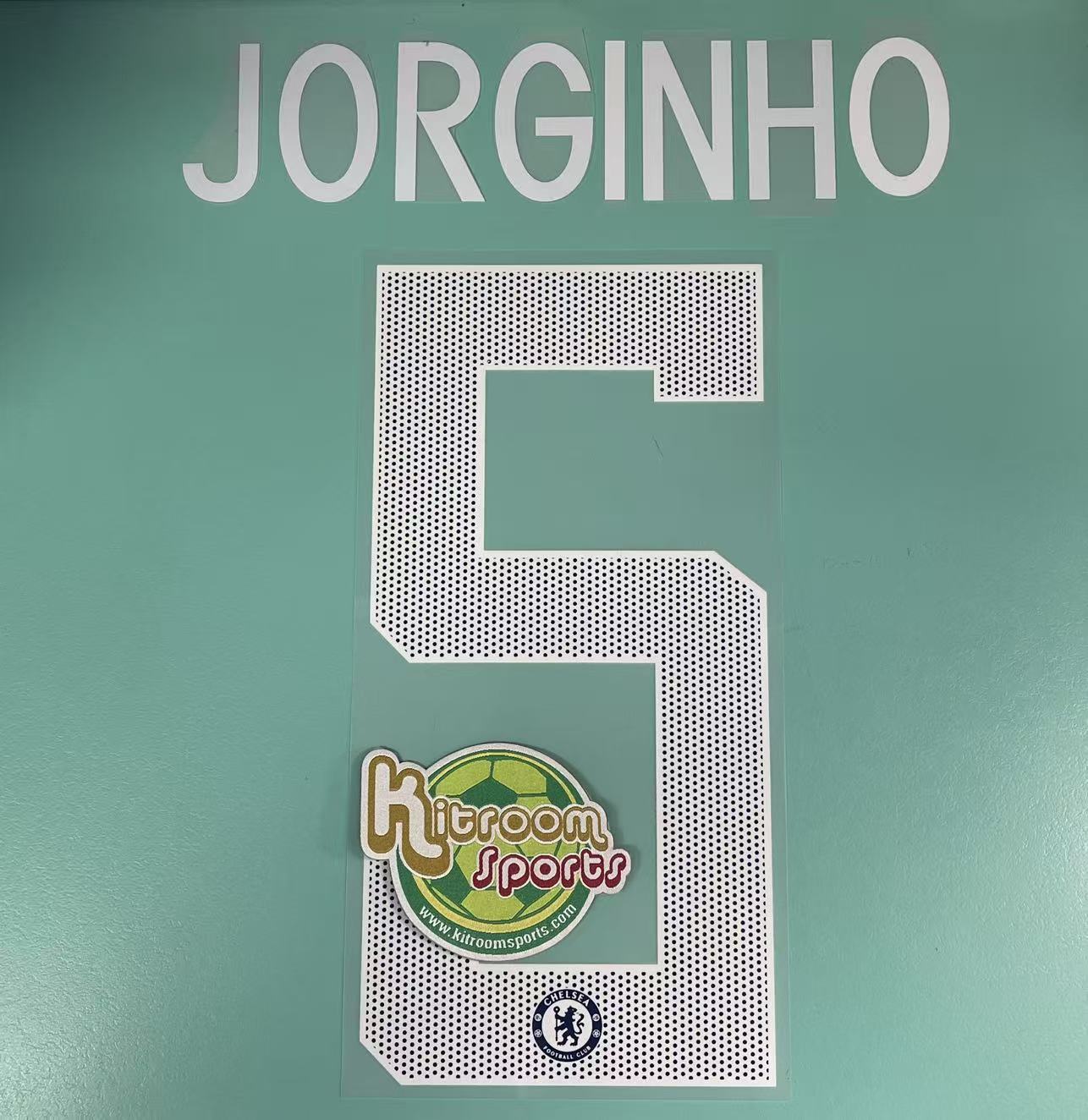 2018-19 Chelsea Home UCL Nameset #5 JORGINHO
