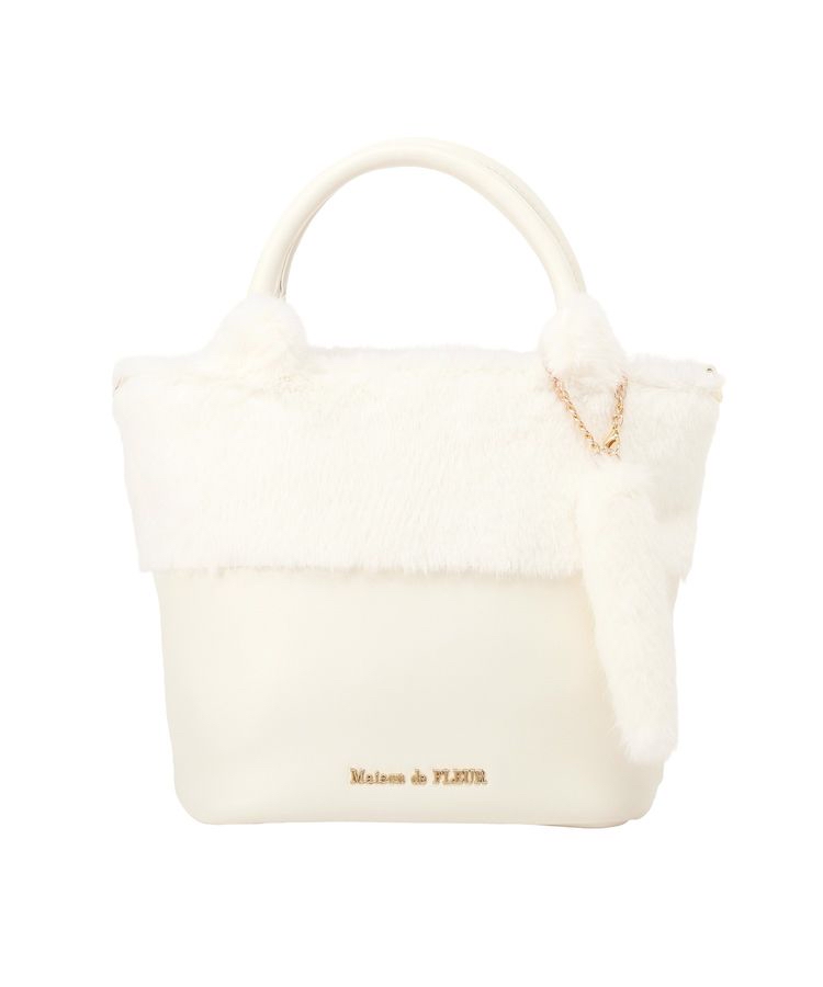 🎀【預訂】 Maison de FLEUR Cat 毛毛防皮兩用包 - W