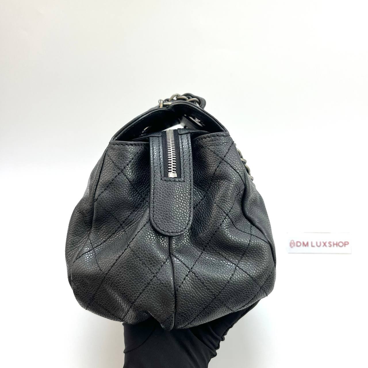 Chanel Black Caviar Timeless Chain Shoulder Bag (Serial 13)