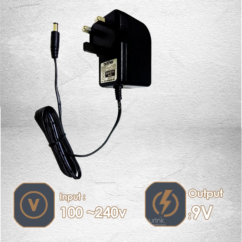Brother Original P-Touch AC Power Adapter AD24ES-01 9v PT-D210 PT-E110VP PT-H110 PT-P300BT