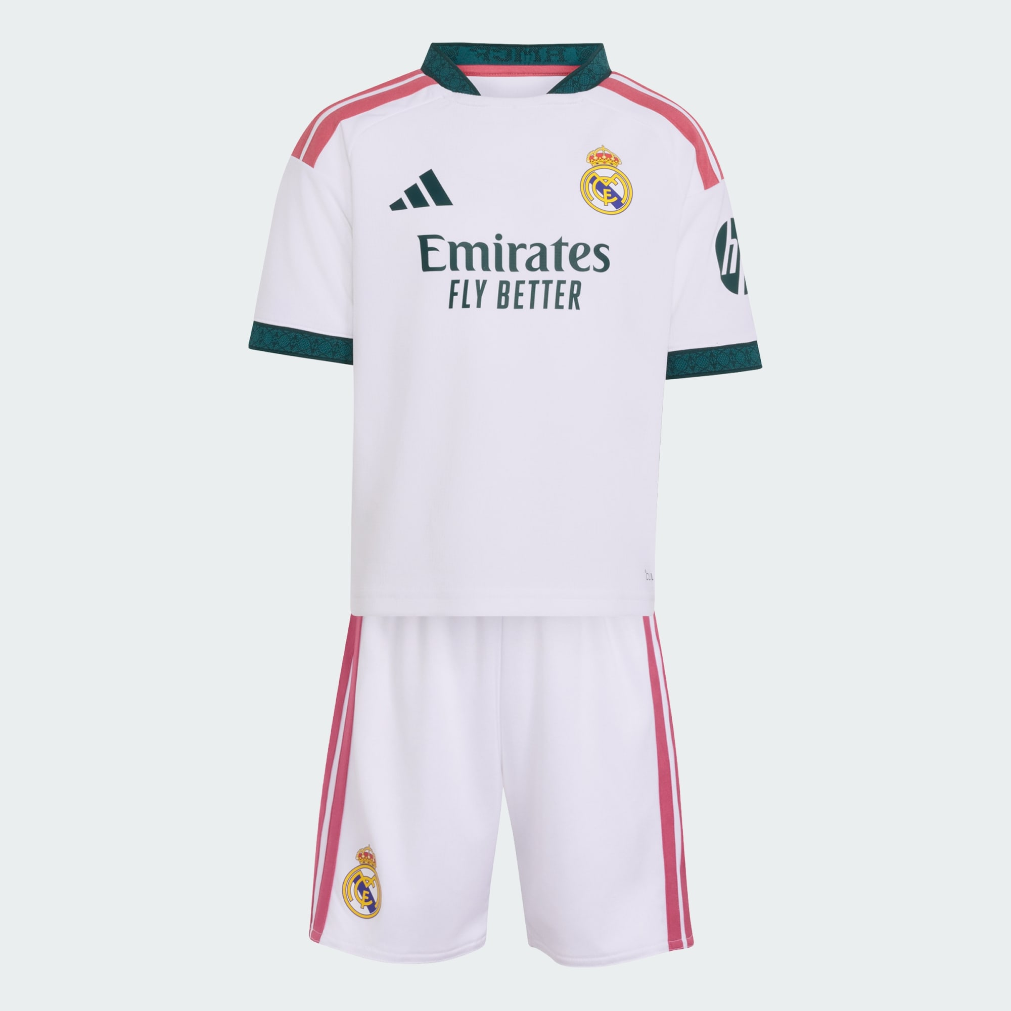 ⚪👶🏻 Adidas Real Madrid 皇家馬德里 2026-27 主場幼童裝球衣三件套裝 (可加印字章) KC3946