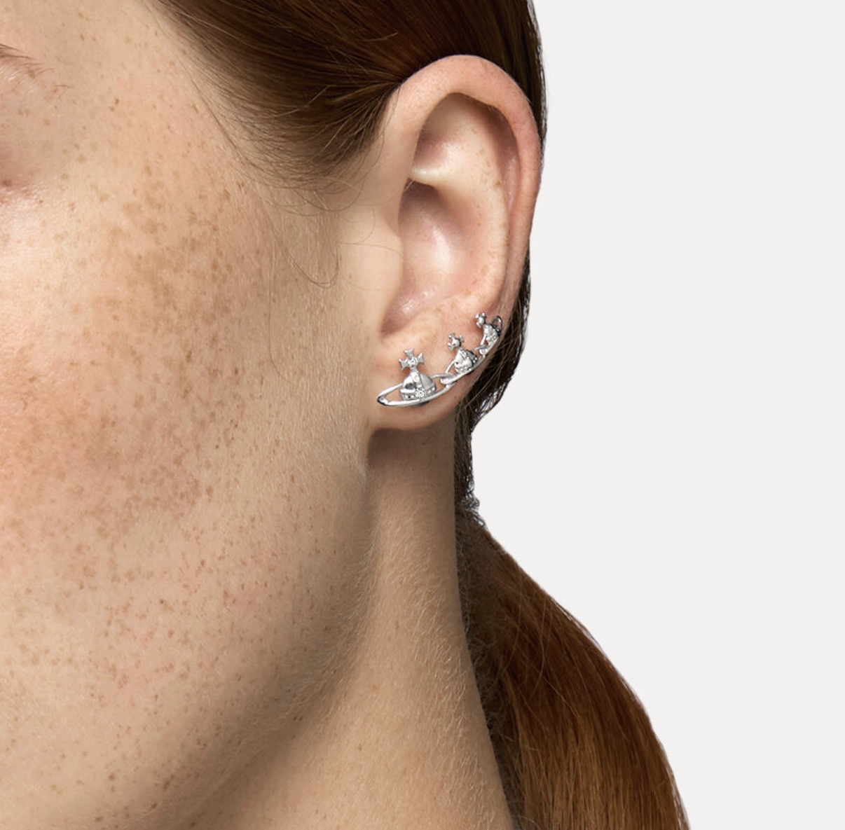 折扣 ✨訂貨📮Westwood 三連土星耳環  2.5x0.9cm