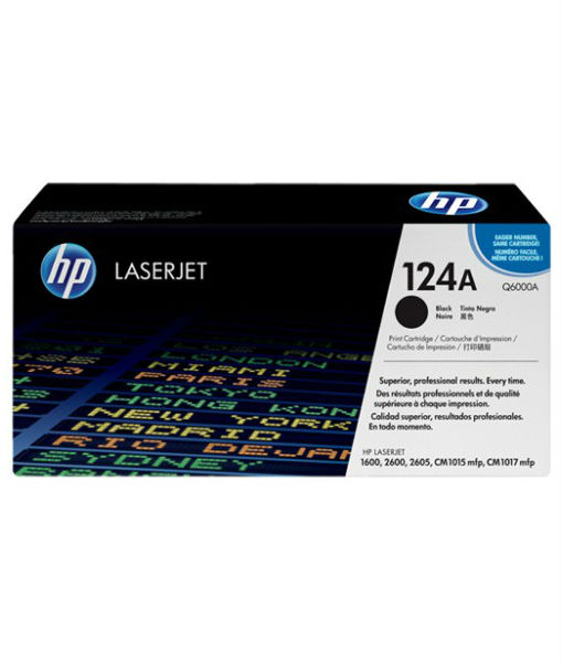 HP 124A LaserJet Toner Cartridge Q6000A ~ Q6003A (Original)