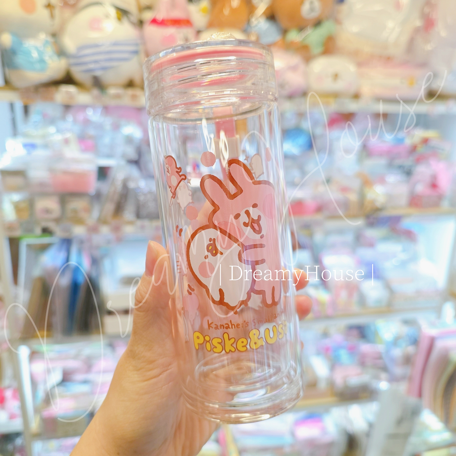 台灣 kanahei 雙層玻璃杯 水樽 300ml