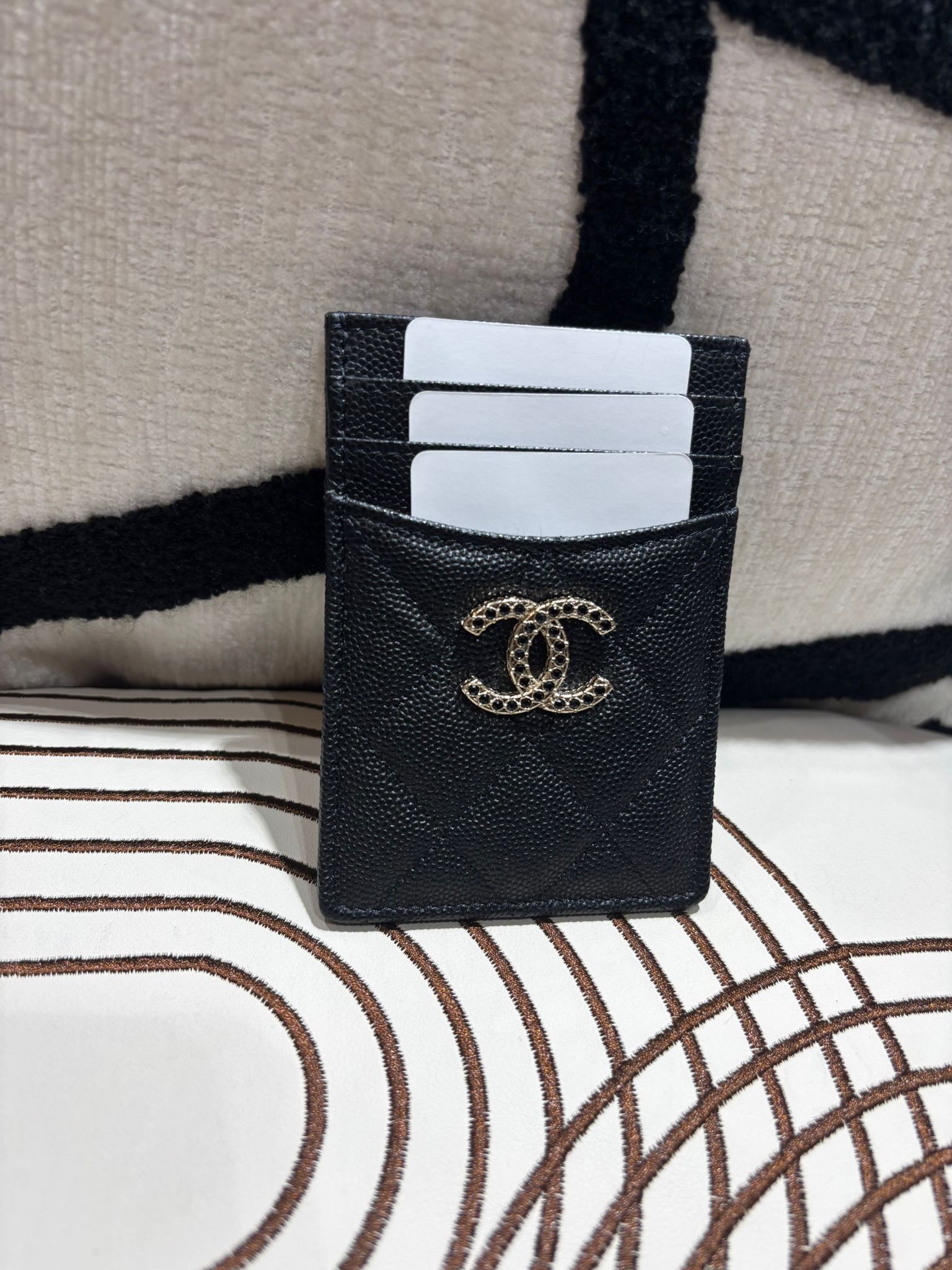 未使用品 Chanel AP3404 Card Holder 黑色荔枝牛皮 100%Authentic, Unused 未使用品 ✅晶片✅Dust bag✅Box