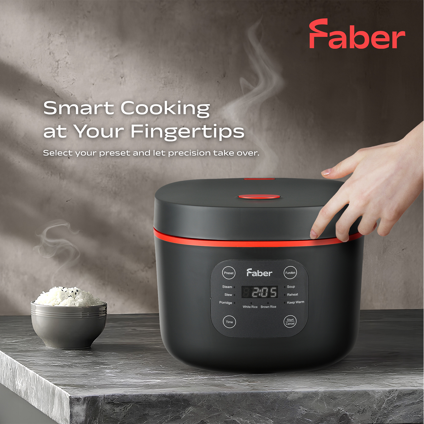 Faber 0.8L Digital Rice Cooker FRC D1008