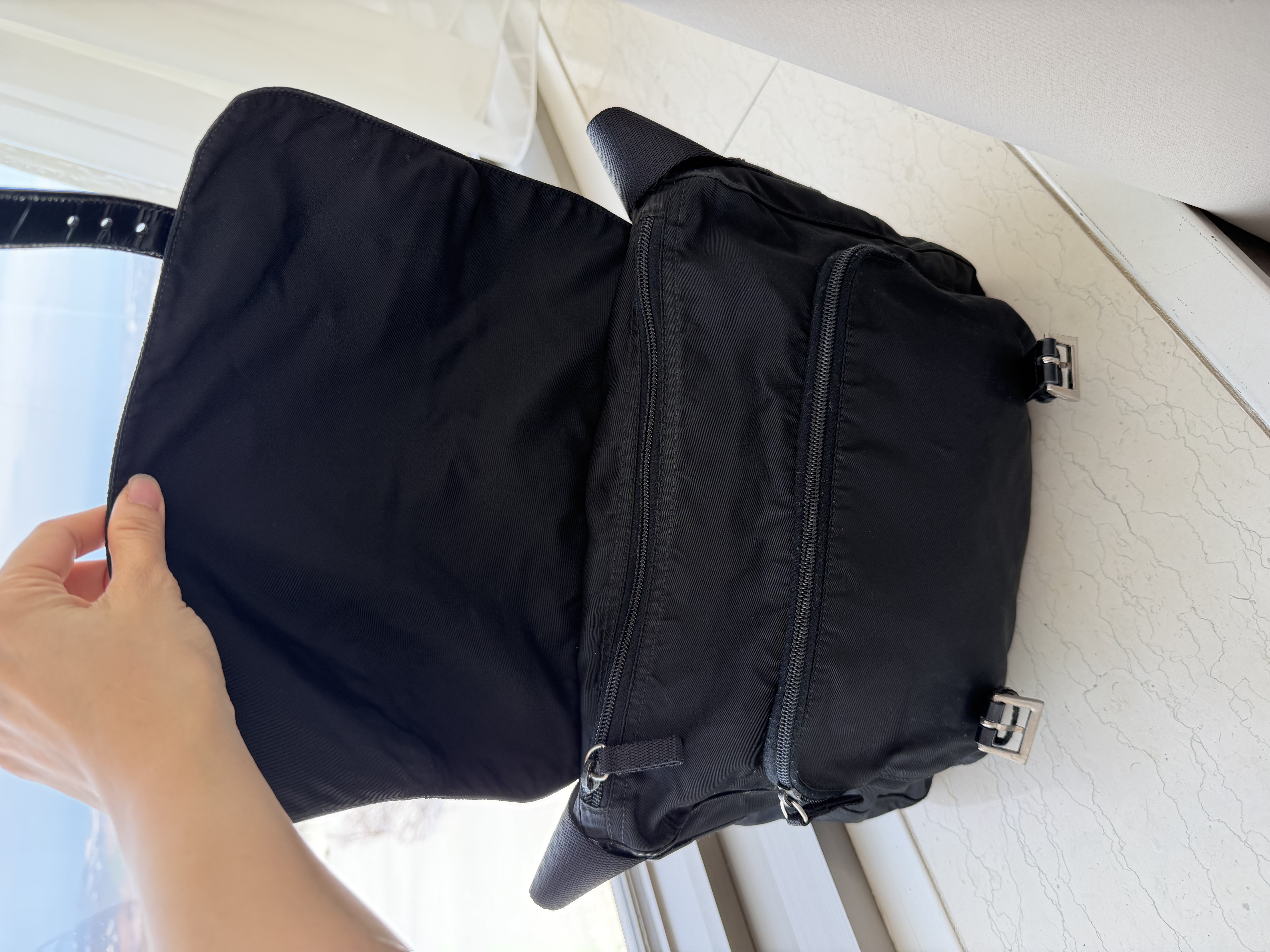 Prada prada explore re-nylon messenger bag