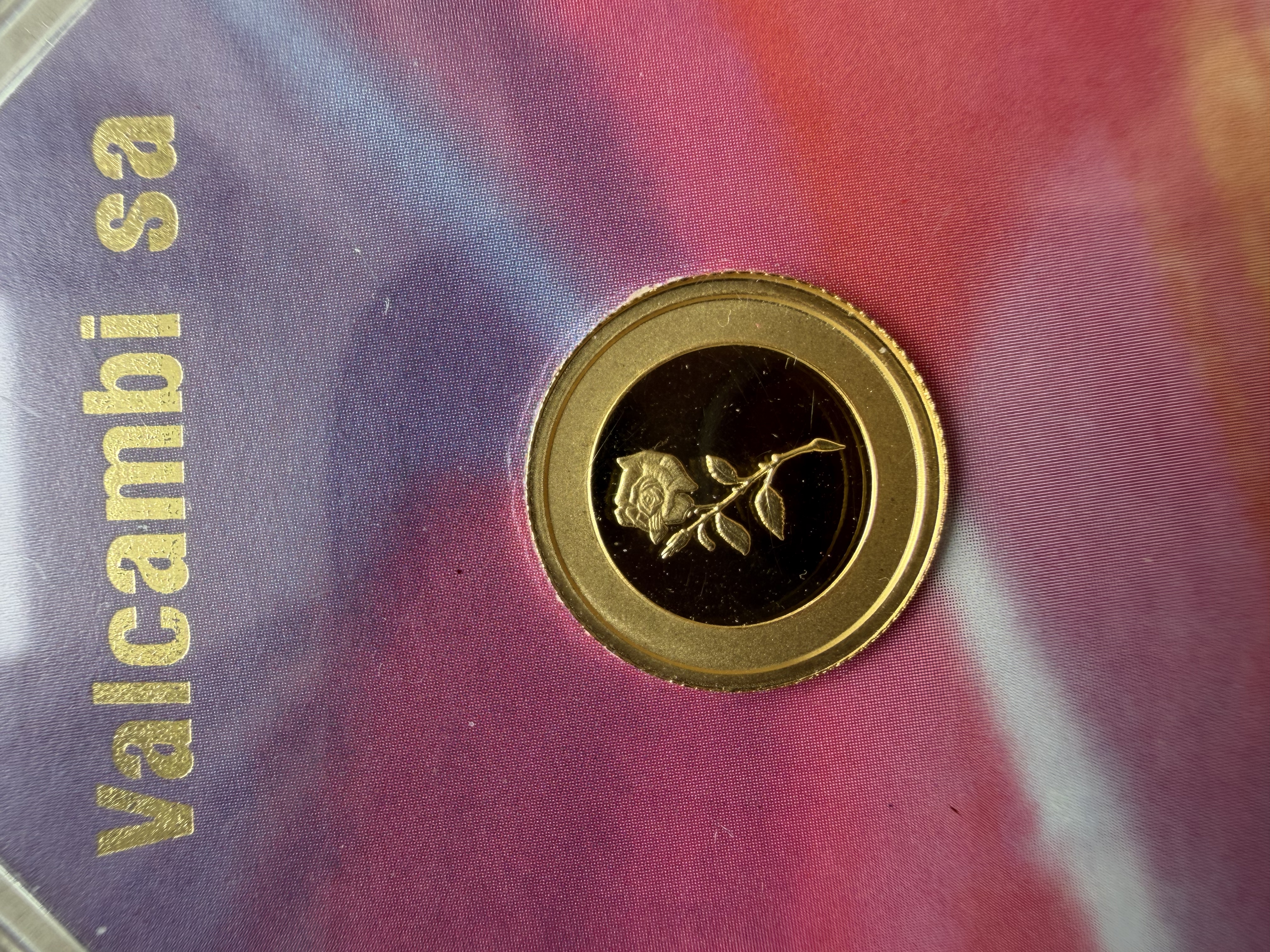 (SN:4947) VALCAMBI 🇨🇭RARE Rose 2.5g Swiss Gold Bar Emas 999.9 玫瑰