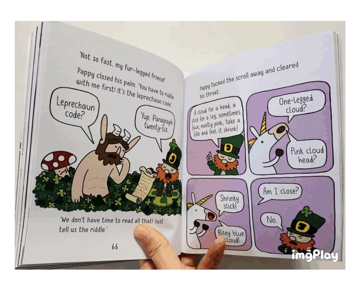 💯正版Super Happy Magic Forest 4冊 🇬🇧英國進口書，牛津大學出版社Oxford 非常厚4冊書！單冊200頁左右！ 🎵配套原版音頻✨藍思500L–700L  爆笑奇幻冒險書，腦洞大，畫風可愛😍 🏅橫掃兒童圖書中心會刊藍緞帶獎 🏅劍橋最佳童書獎🏅謝菲爾德圖書大獎