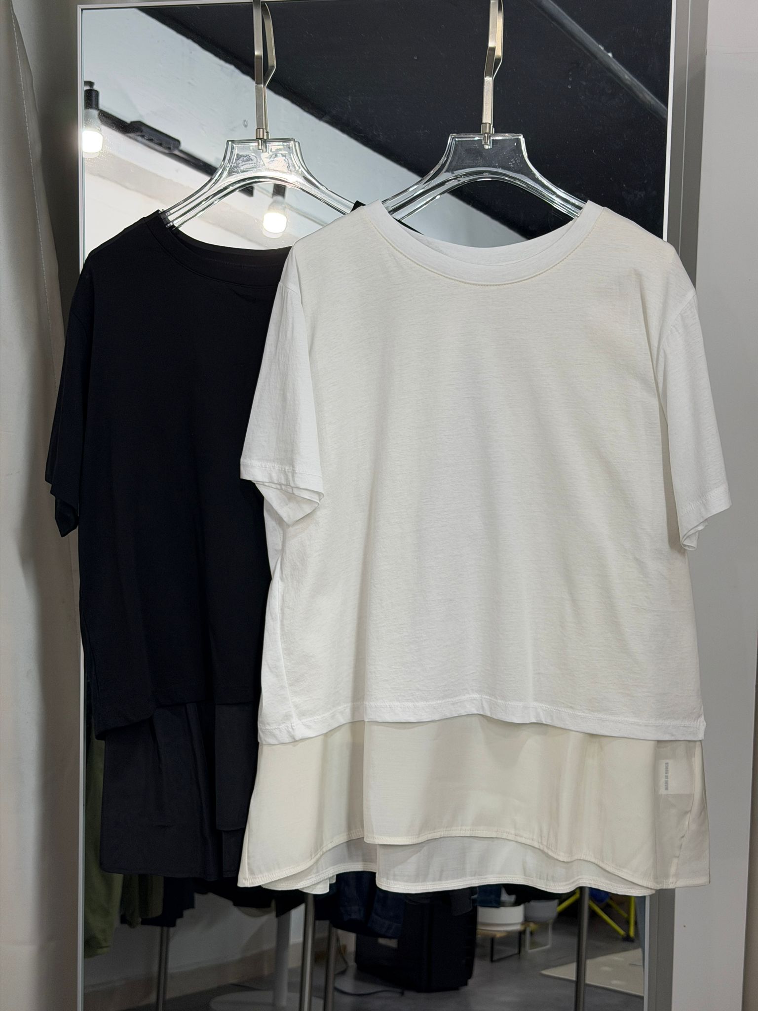 2 in 1拼接層次感短袖上衣