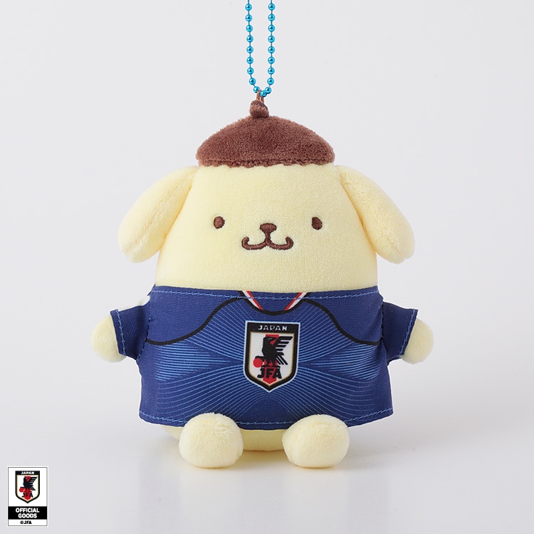 🌸 【預訂】Pompompurin 公仔掛飾 - Sanrio x Japan National Football Team Ver. 2026