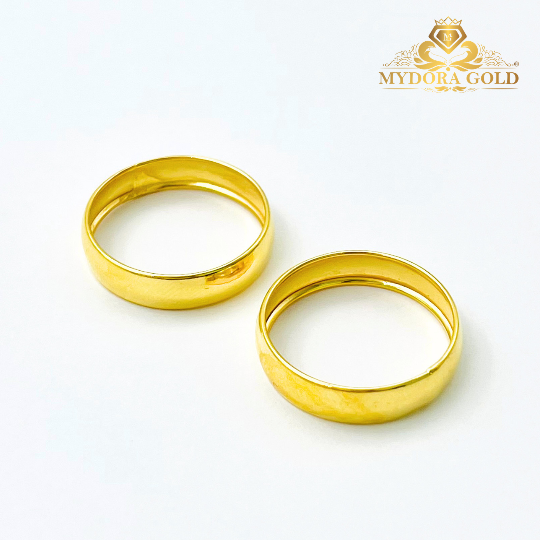 MYDORA Cincin Belah Rotan Licin | Lord of the Ring | EMAS 916/22k