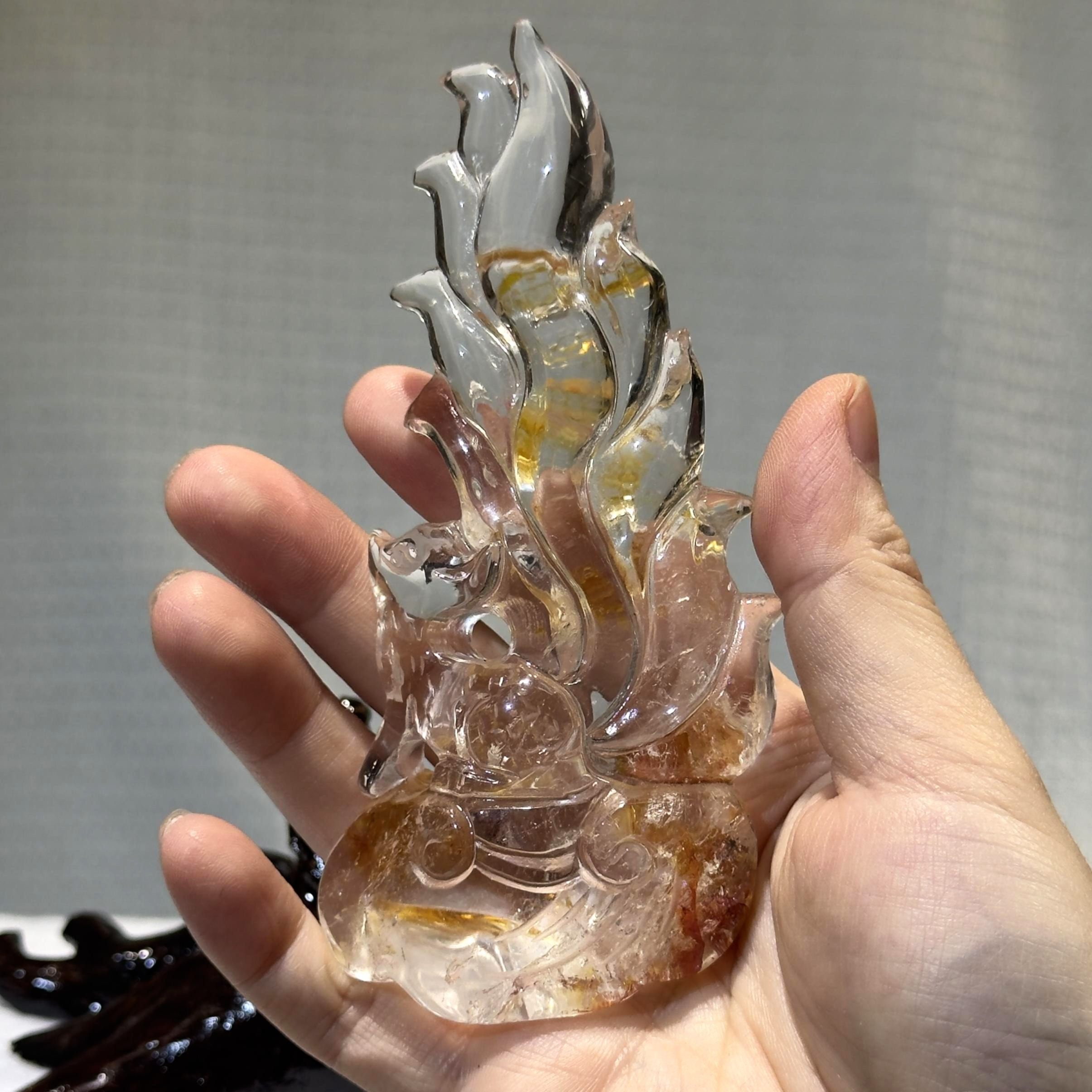 白水晶九尾狐 (連座) #5