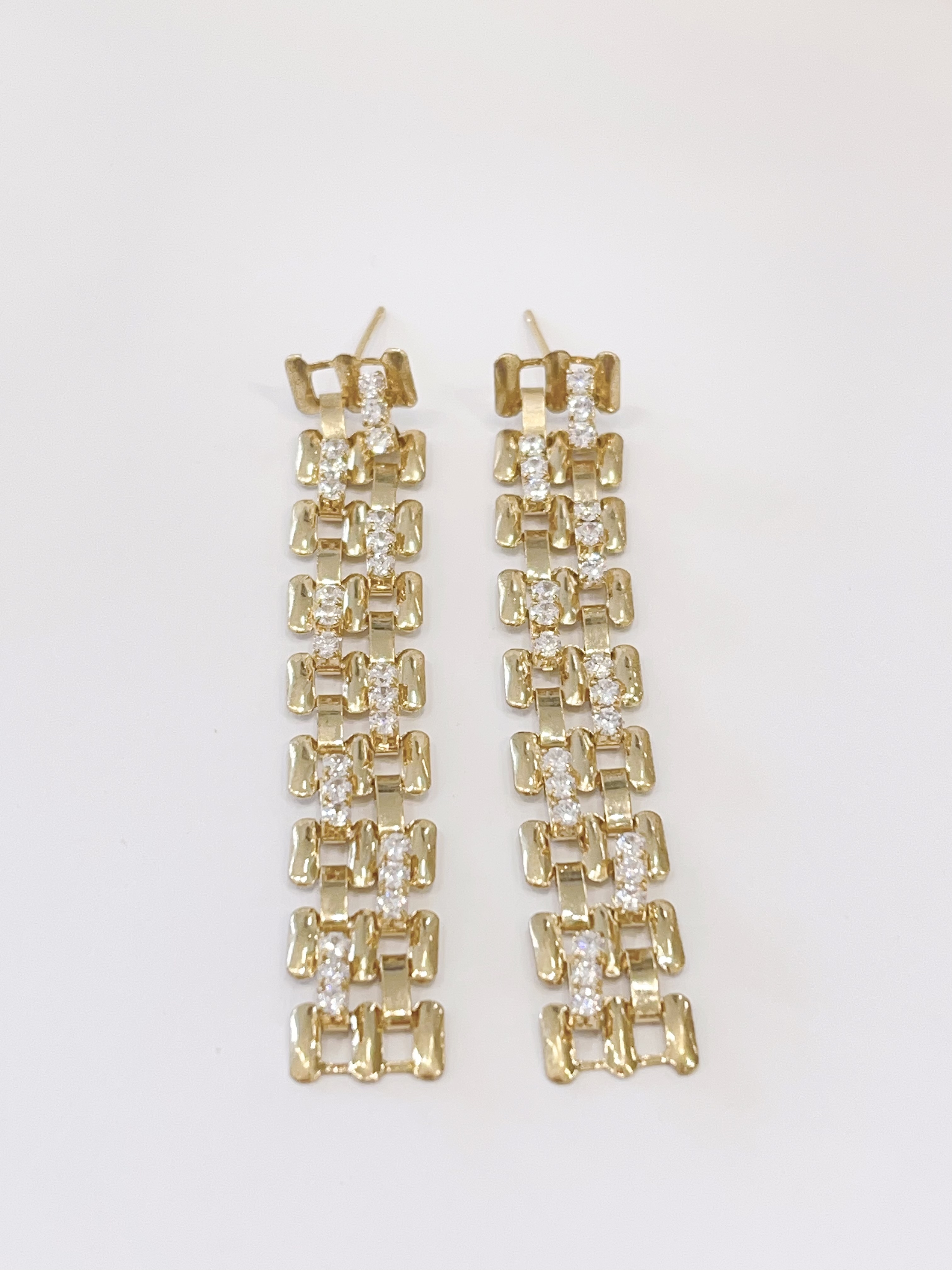 韩系冷酷风长形耳环