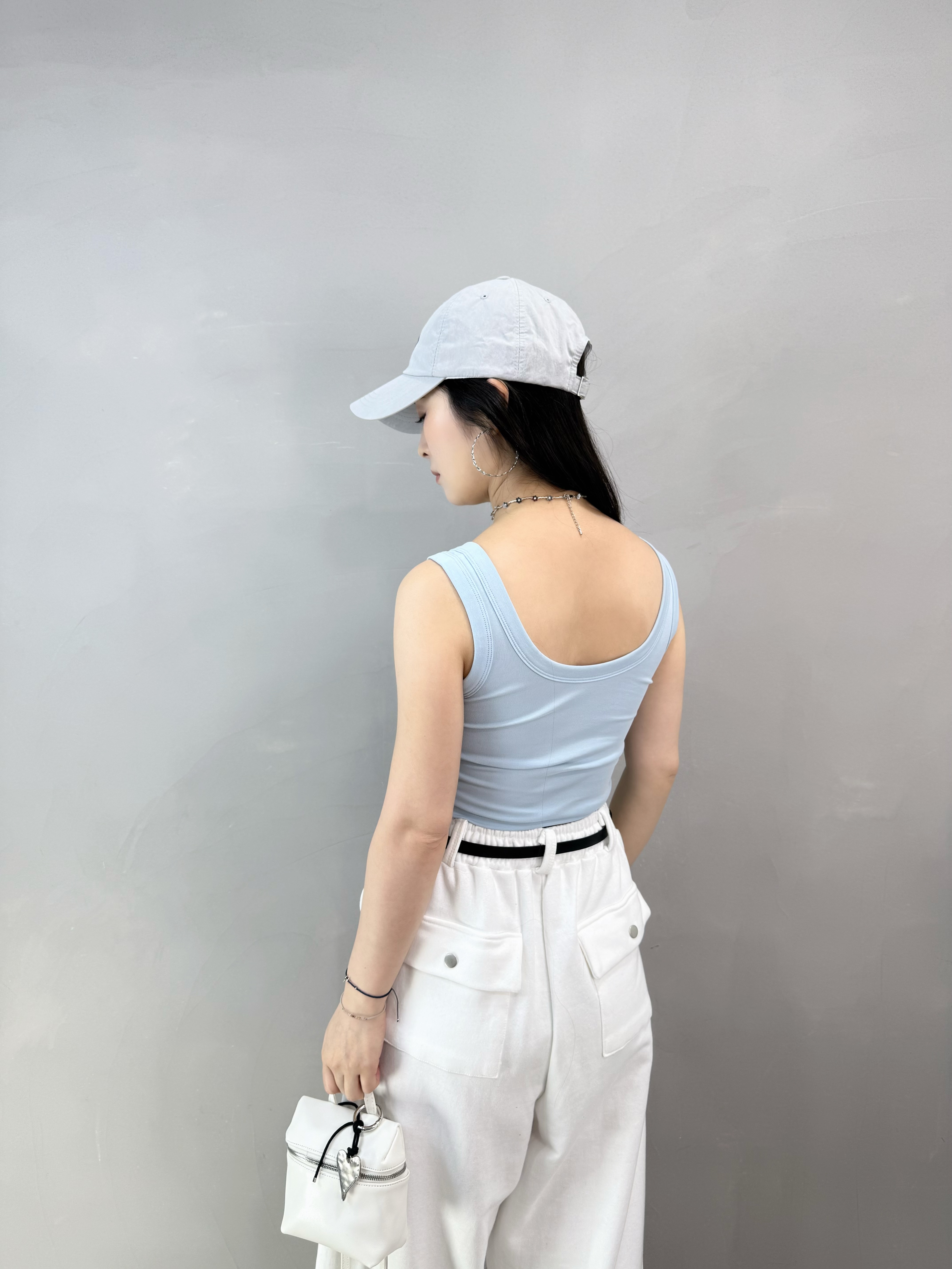 I66 棉質背心中長Bra Top