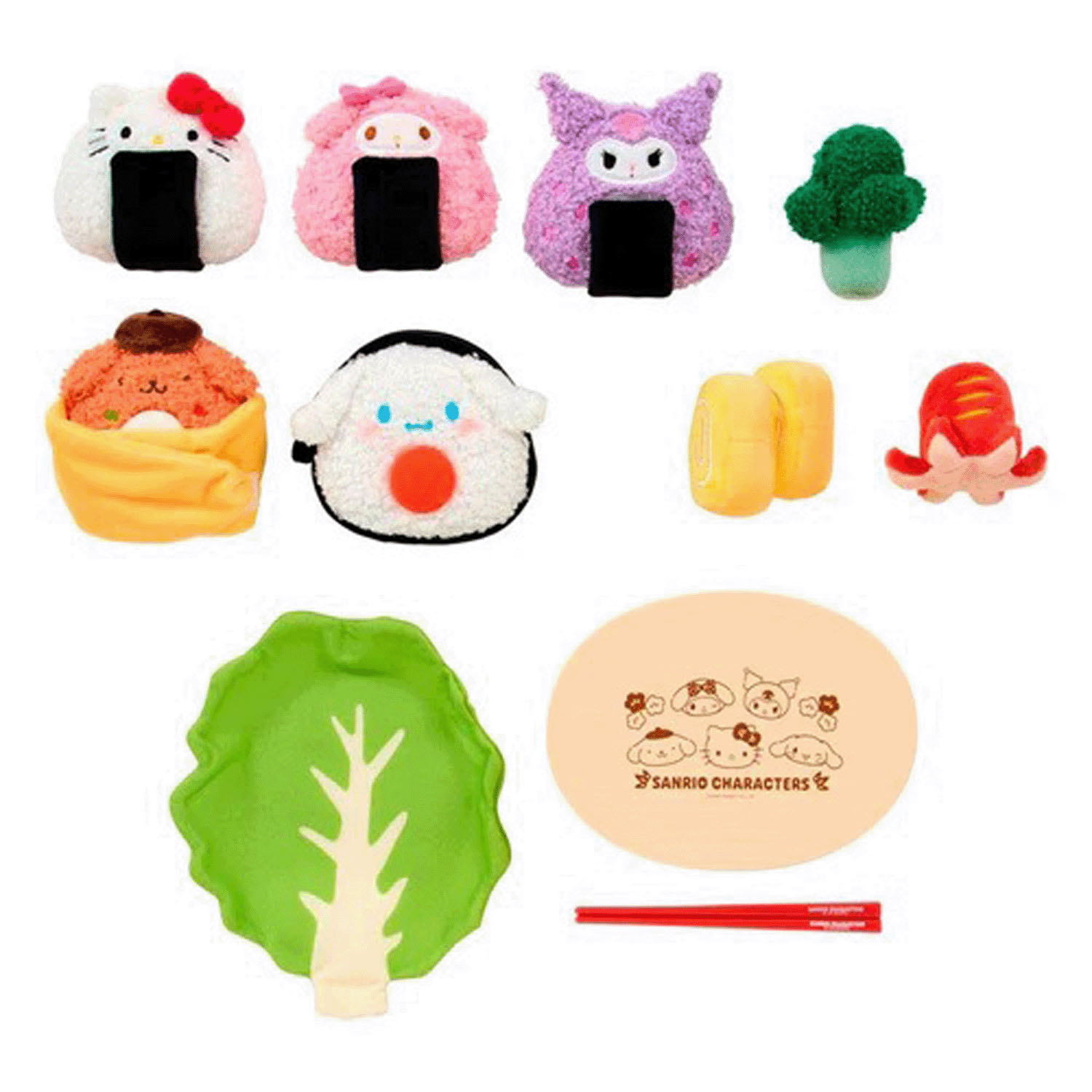 Sanrio - 餐盒玩具套裝 (角色飯團款)