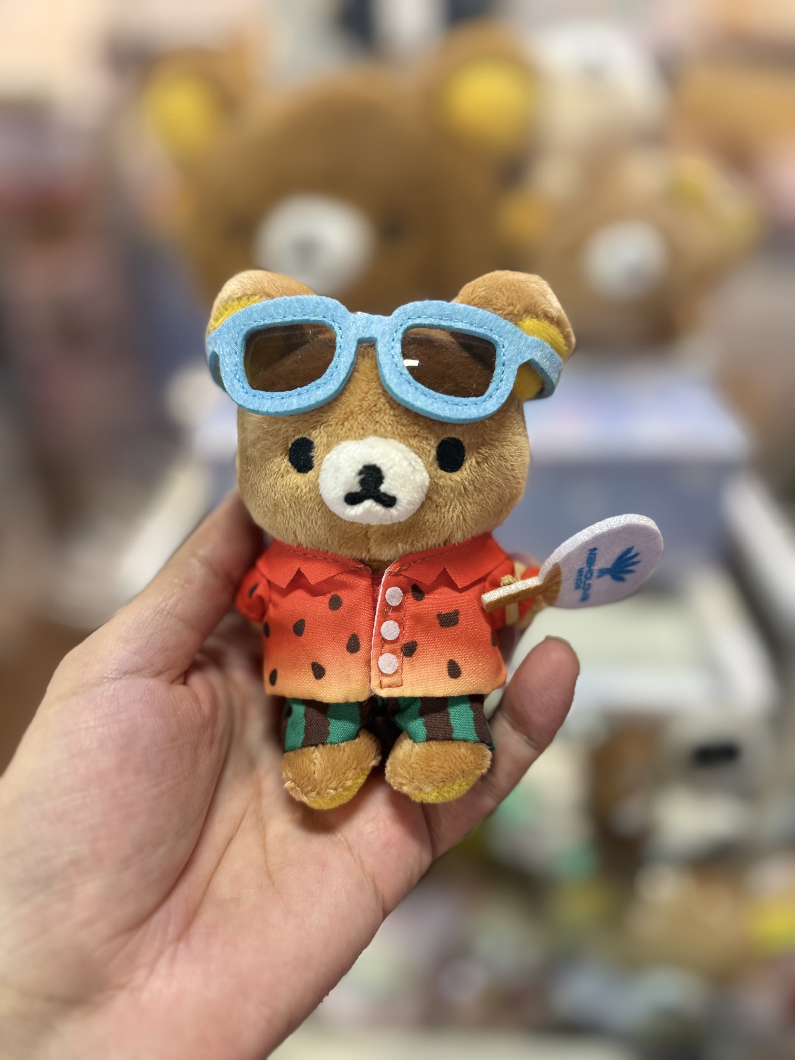 《現貨》全新日本Rilakkuma 主題酒店限定 夏日西瓜衫造型Rilakkuma 掛飾