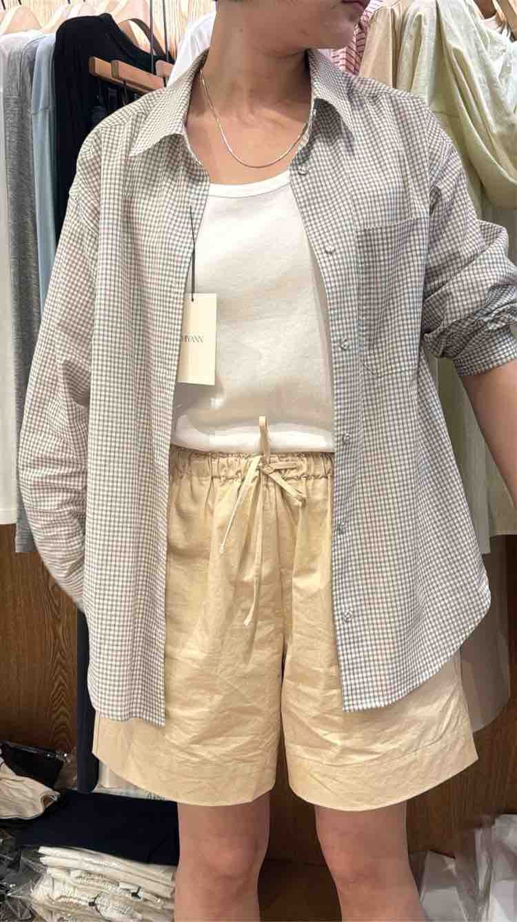 221169 格紋恤衫 胸116 長72