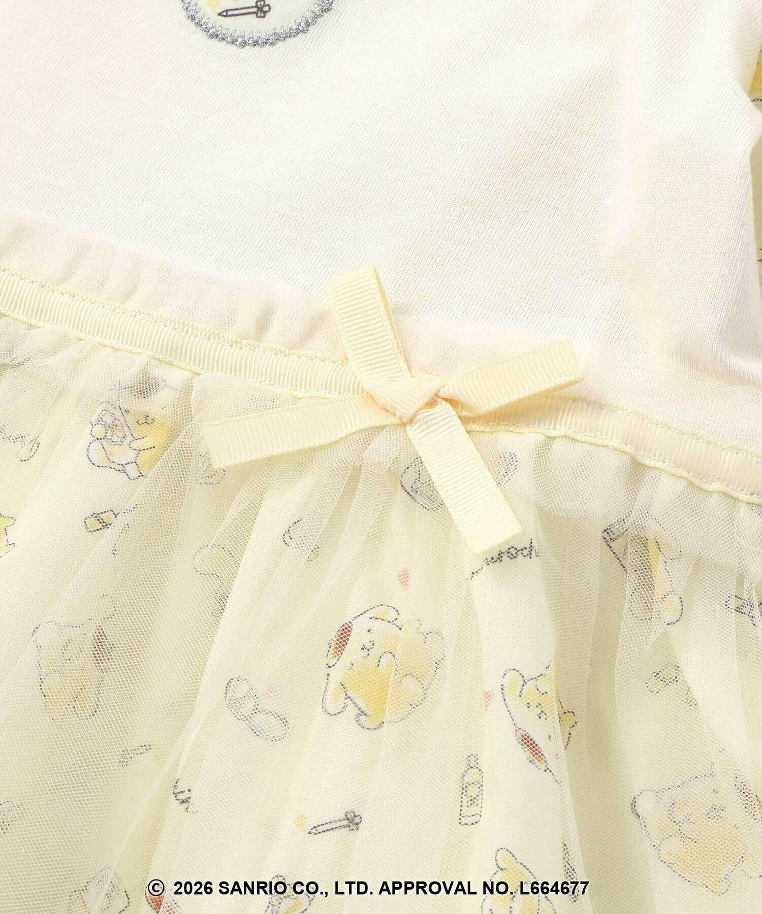 🇯🇵預訂 日本直送🇯🇵Slap Slip x Sanrio系列兩色人物印花頸鏈刺繡薄紗短袖連身裙