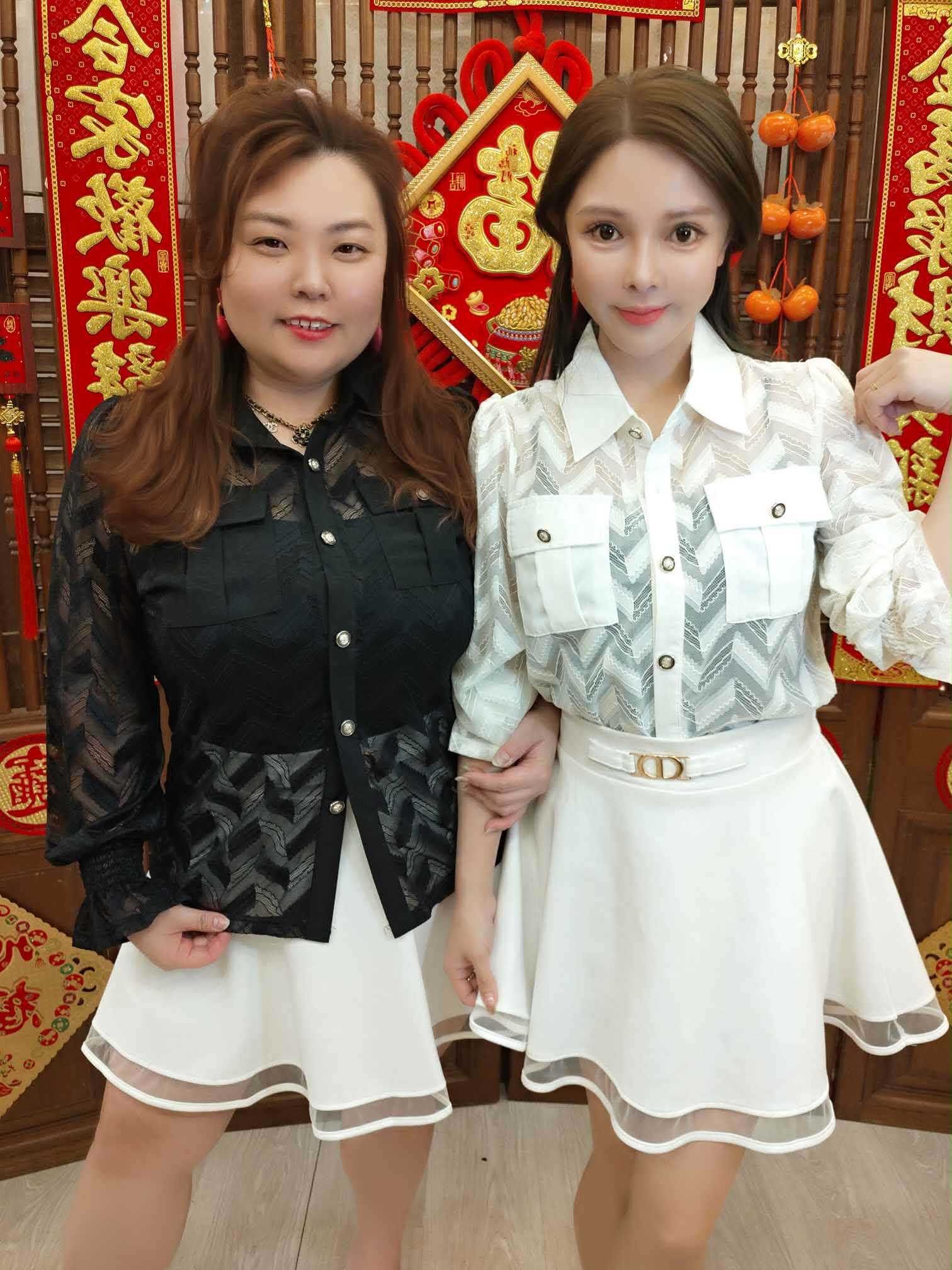 NFC09 TW#5133 压褶直筒长袖衬衫