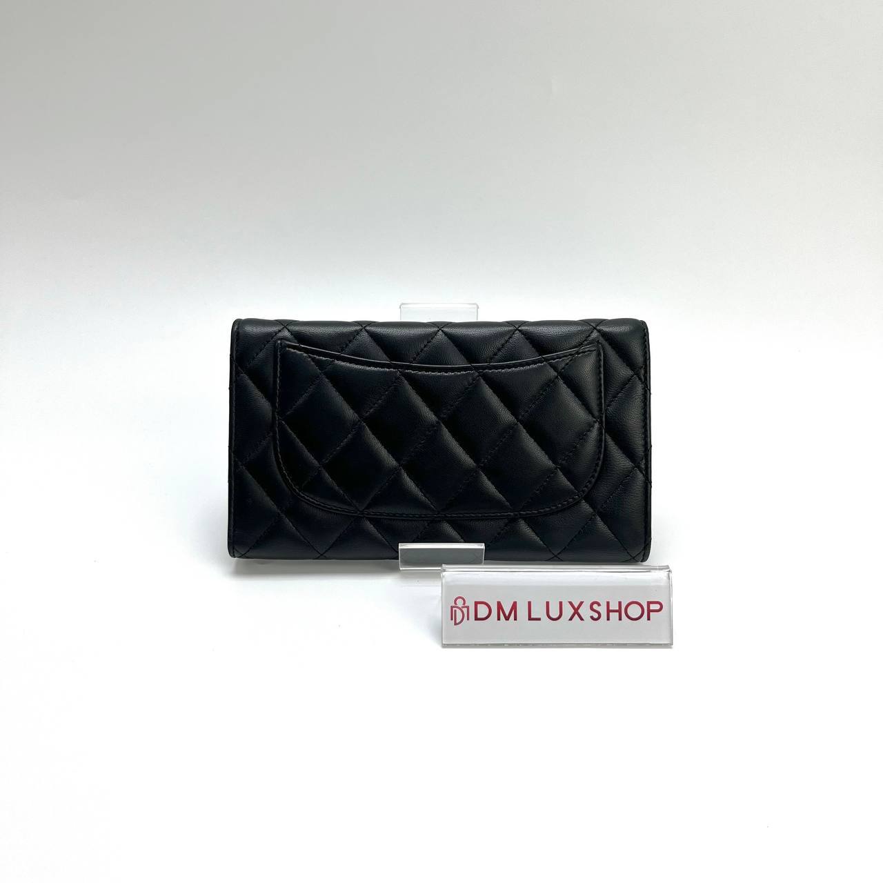 Chanel Classic Flap Black Lambskin Long Wallet GHW (Serial 20)