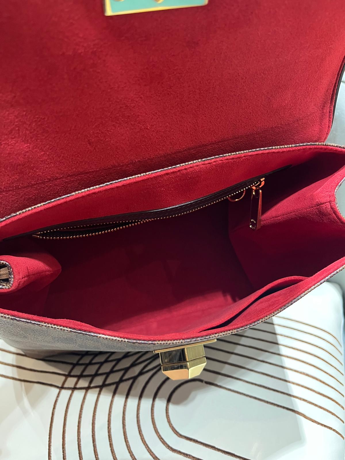 Lv Damier Bergamo MM 2 way bag N41168 ,   100%Authentic, 95%new ✅dust bag  
