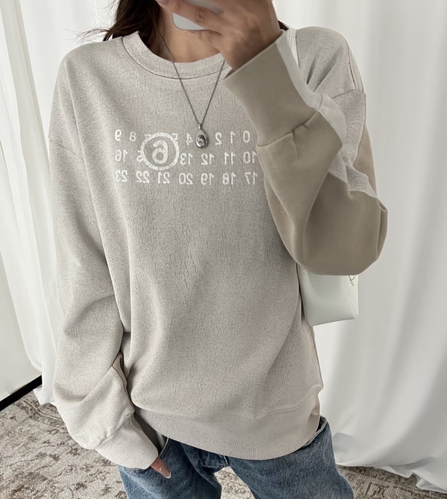 Mm6 Mm6 數字靚洗水衛衣 16y