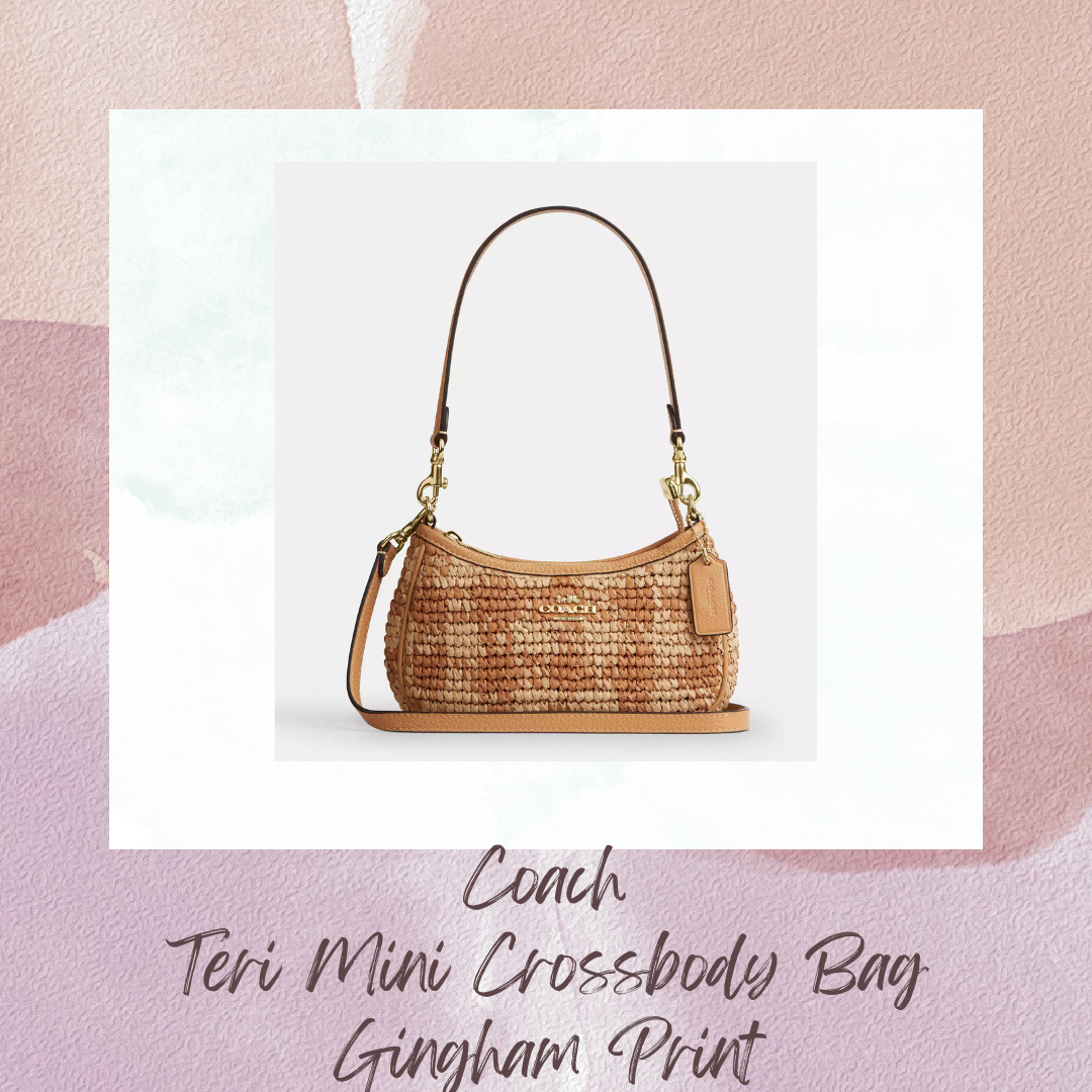 Coach Teri Mini Crossbody Bag Gingham Print (CEM95)