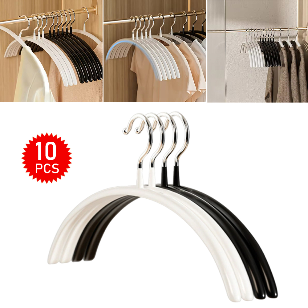 10x 半圓防滑無痕衣架 白色 UB0240