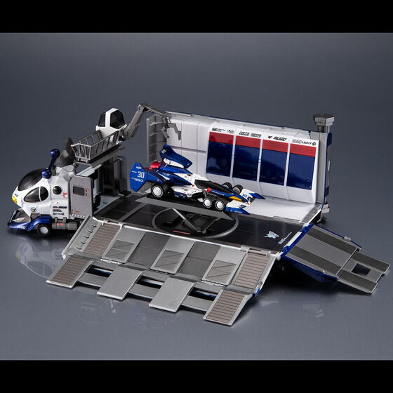 (預訂訂金 $300) (總價 $895) MegaHouse C.F.C. -HE- DX Cyber​​ Formula Collection -Heritage Edition- Sugolegerd 10V5000 & Super Asurada 01 Circuit Mode CFC -HE- DX 新世紀GPX 高智能方程式 菅生車隊運輸維修車 10V5000 & 超級雷神 01 Circuit Mode 套裝 (行版)