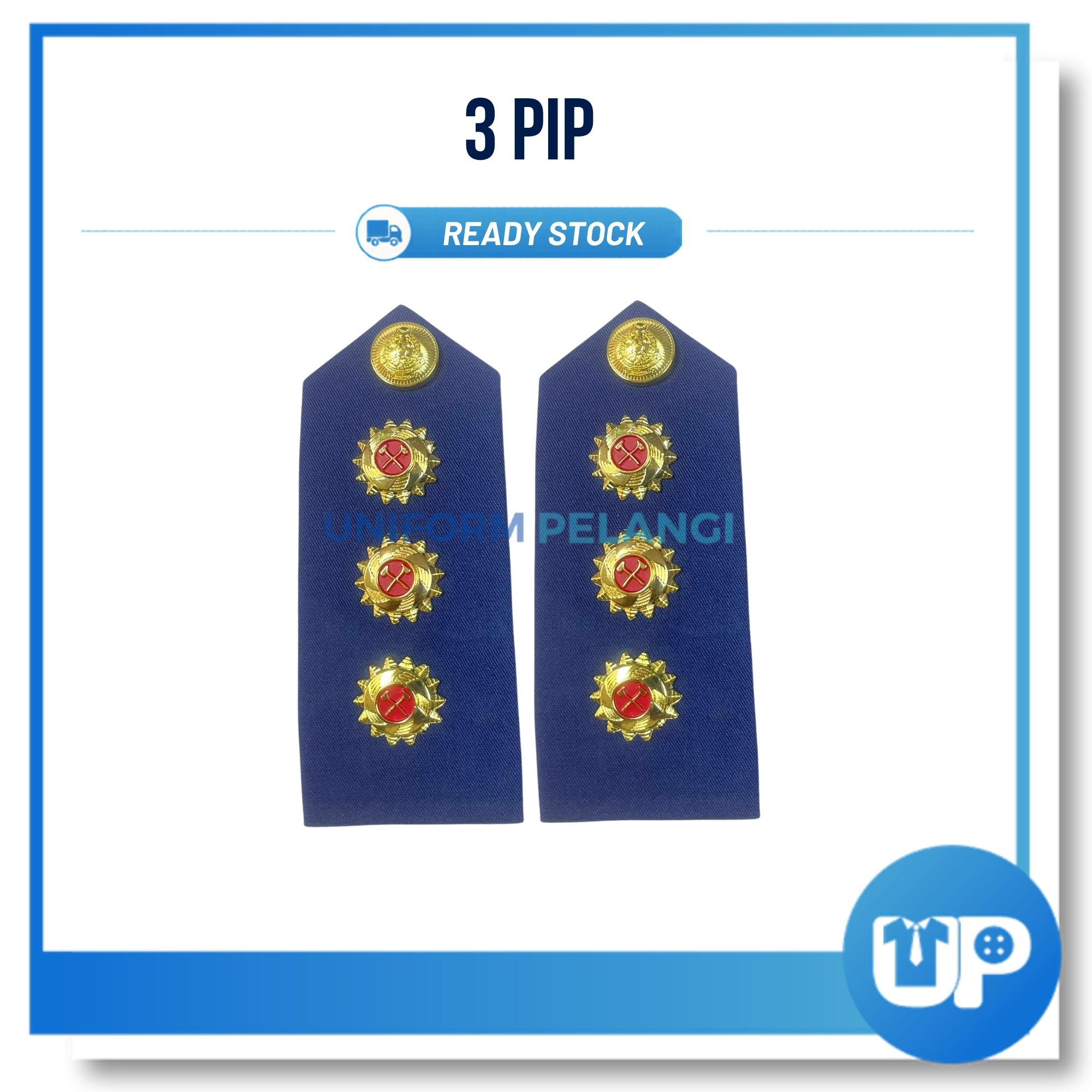[PREORDER] Pangkat Epolet Bomba Tanda Pangkat Biru