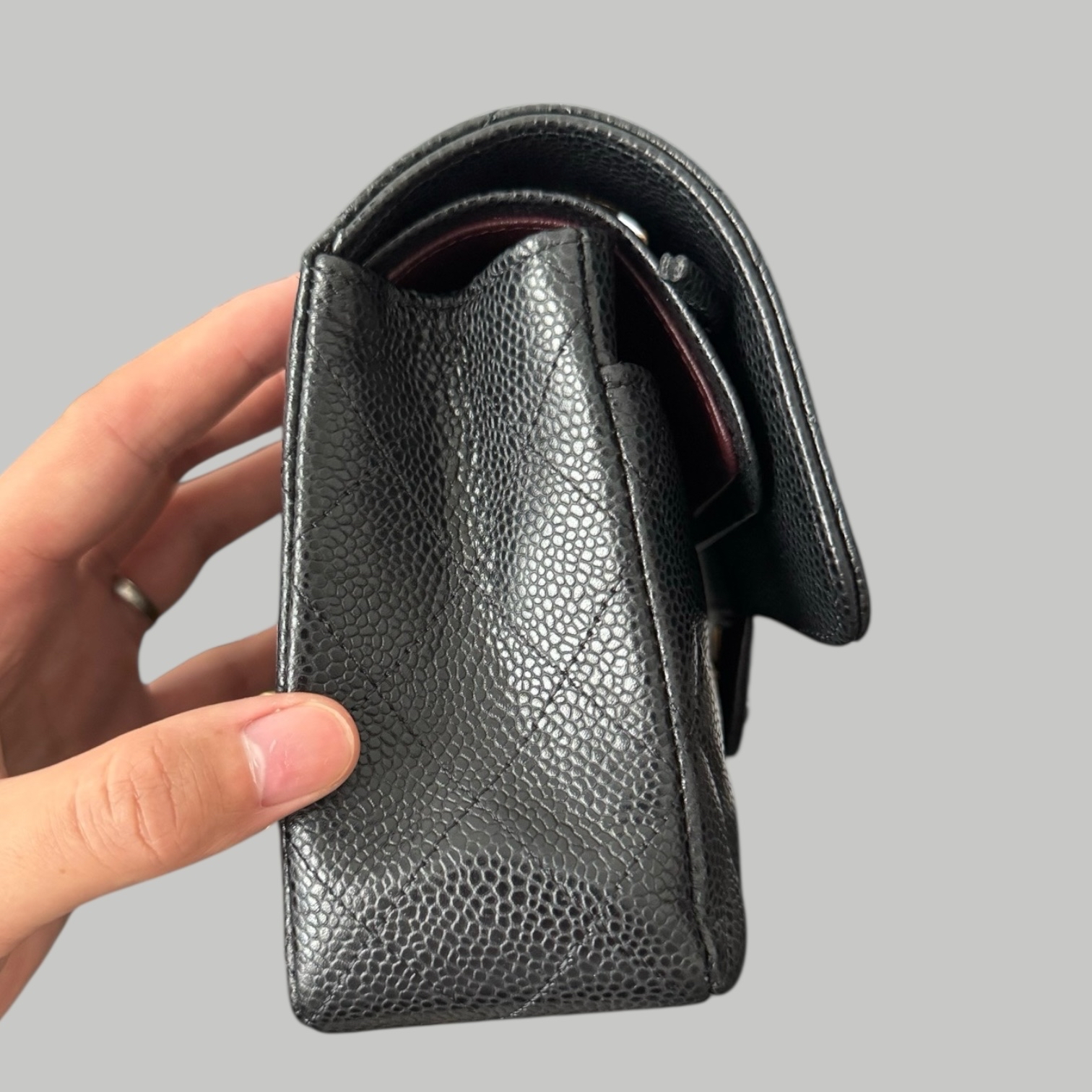 Chanel Caviar CF23金扣