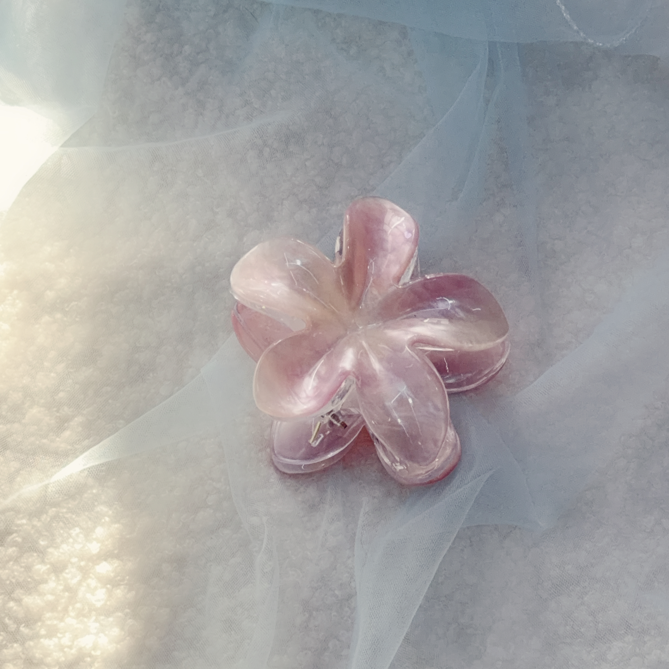 漸層花朵抓夾 - 8cm (兩色)