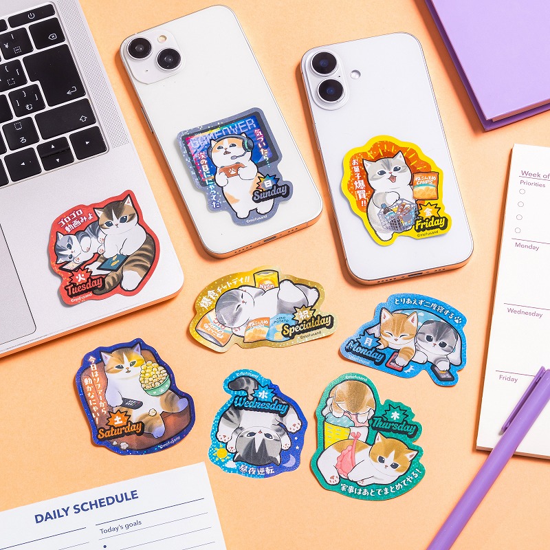 日本預訂📍Mofusand貓貓得意樣貼紙盲抽 6/2日本開售