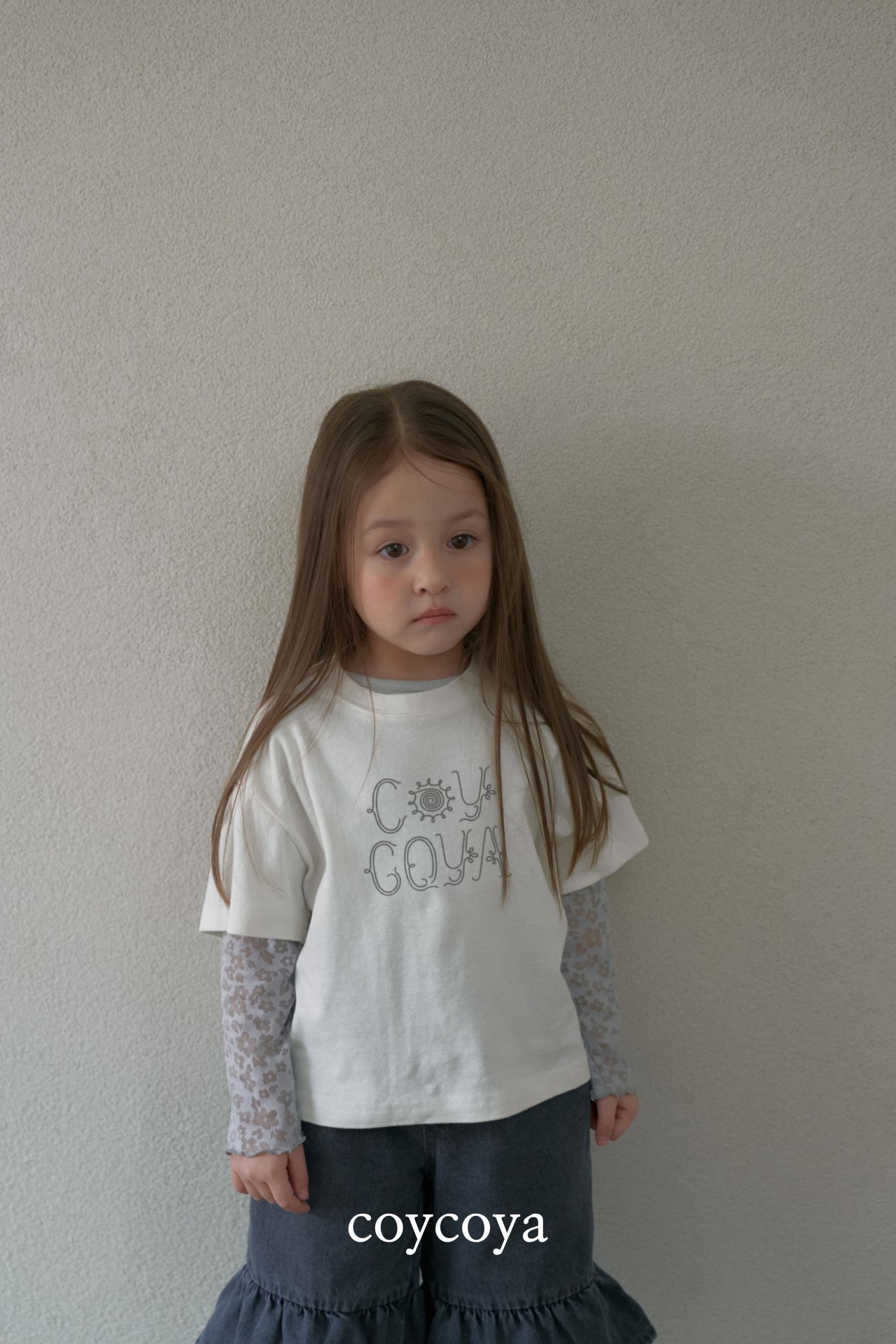 🌸預訂 韓國直送🌸🇰🇷COYCOYA兩色花卉薄紗袖長袖上衣